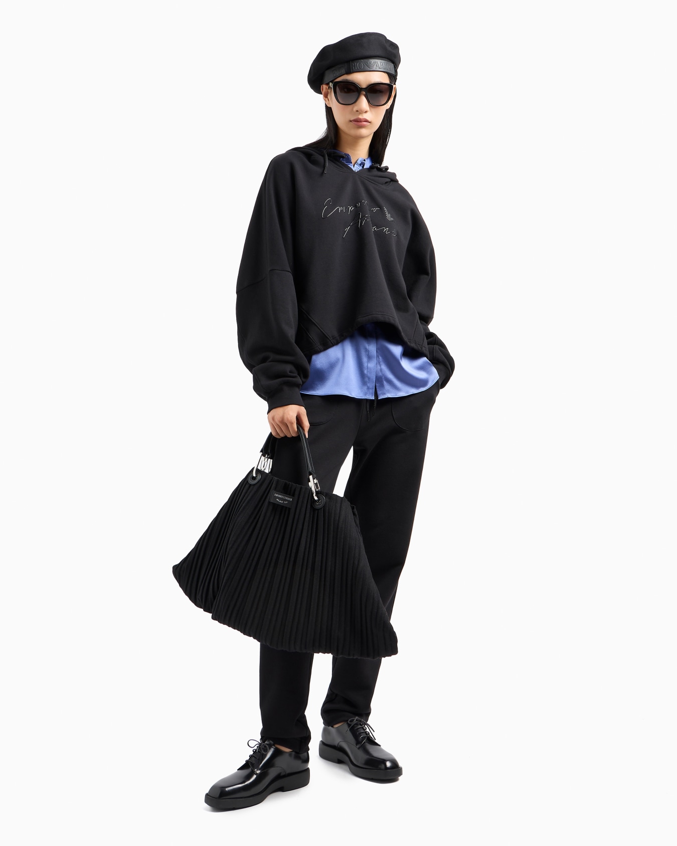 Sudadera con capucha y logotipo de goma brillante de felpa orgánica ASV Diapositiva 4