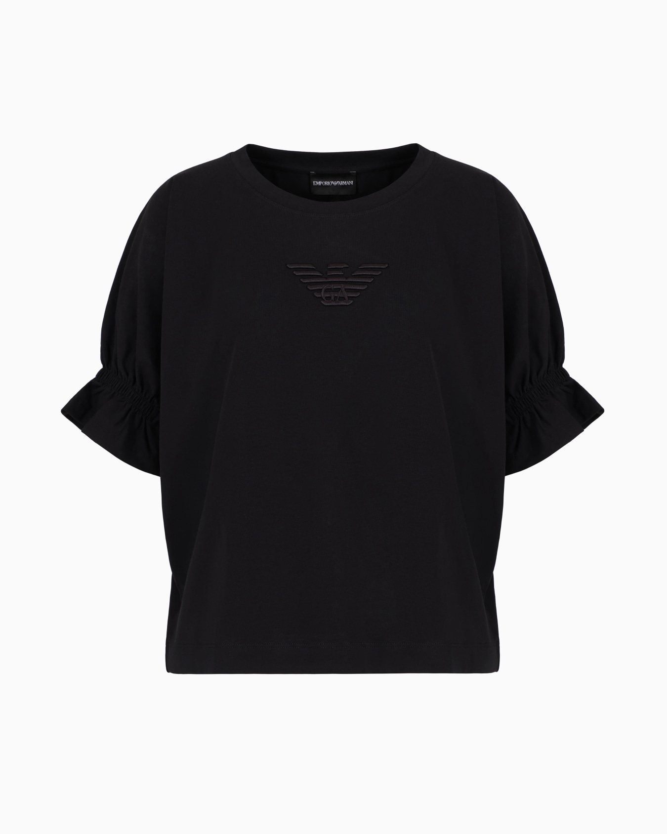 ASV organic stretch jersey T-shirt with eagle embroidery Slide 0