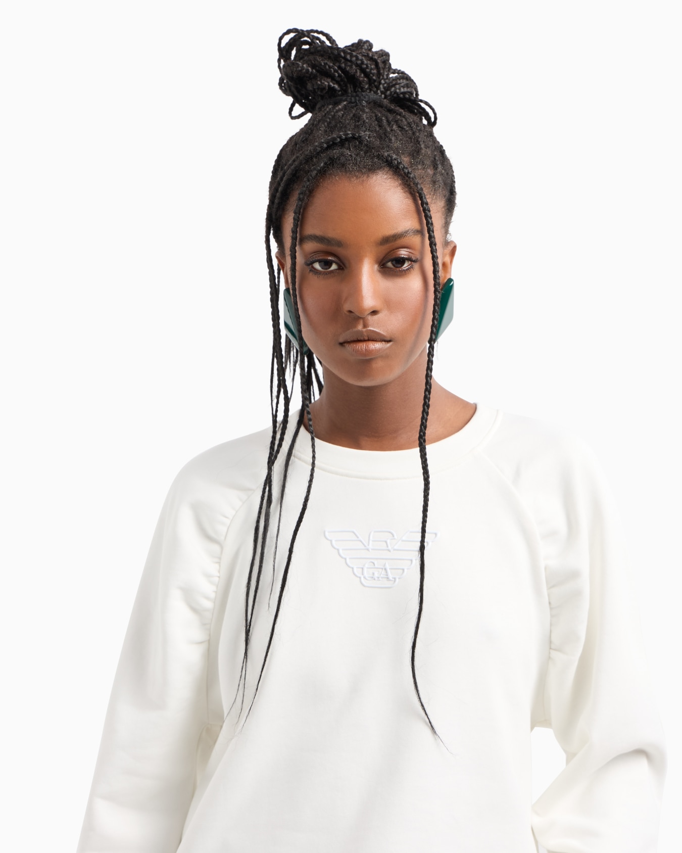 ASV organic French terry sweatshirt with shiny rubberised eagle Diapositiva 4