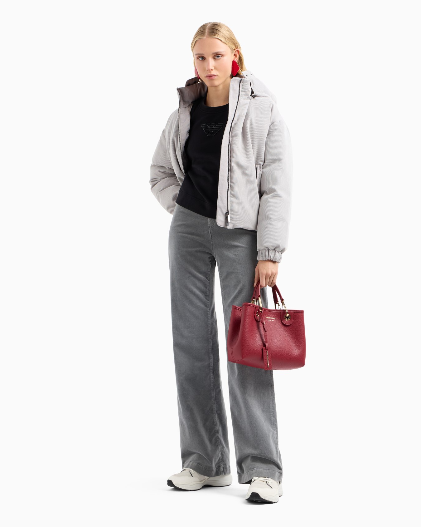 ASV organic French terry sweatshirt with shiny rubberised eagle Slide 3