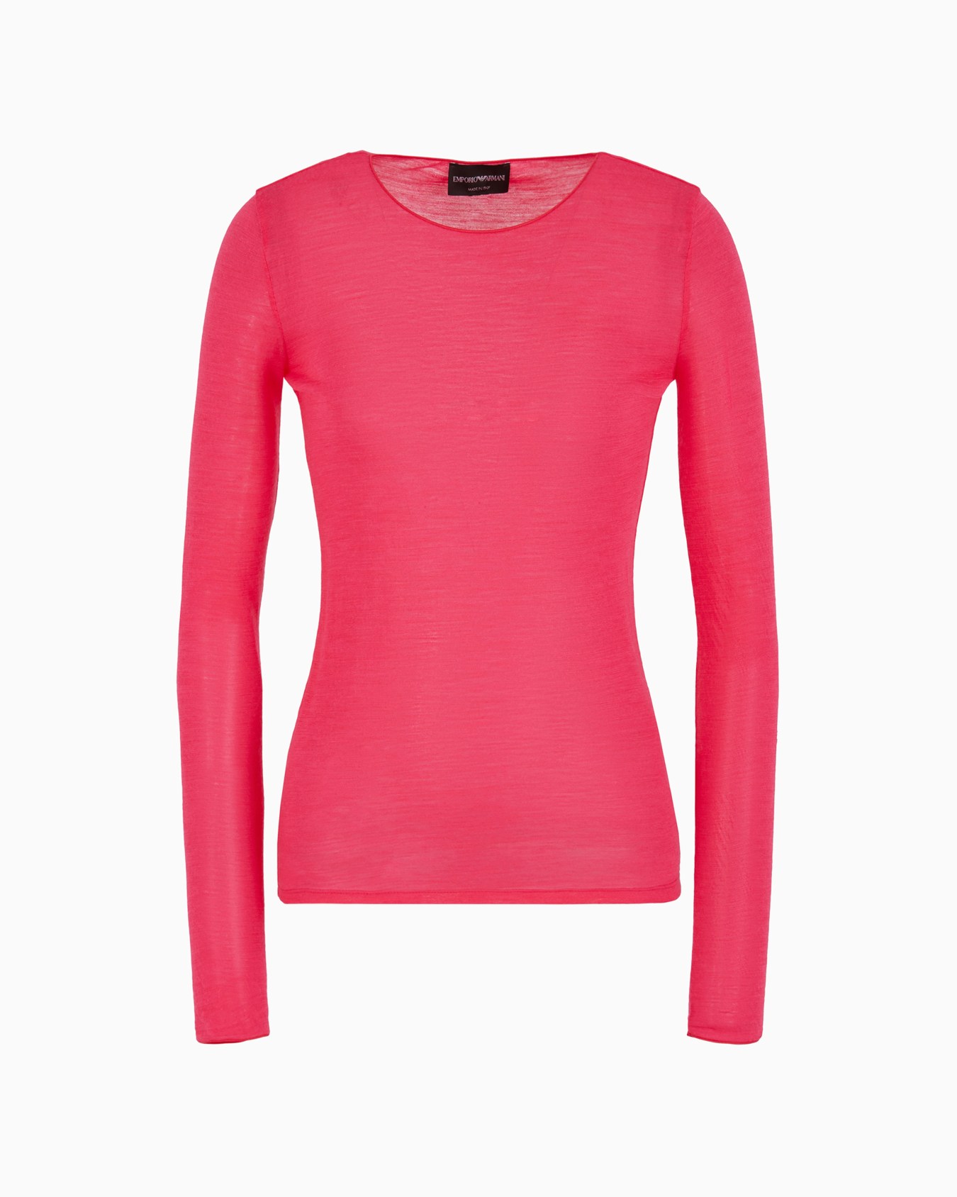 Lightweight wool-blend jersey jumper Slide 0