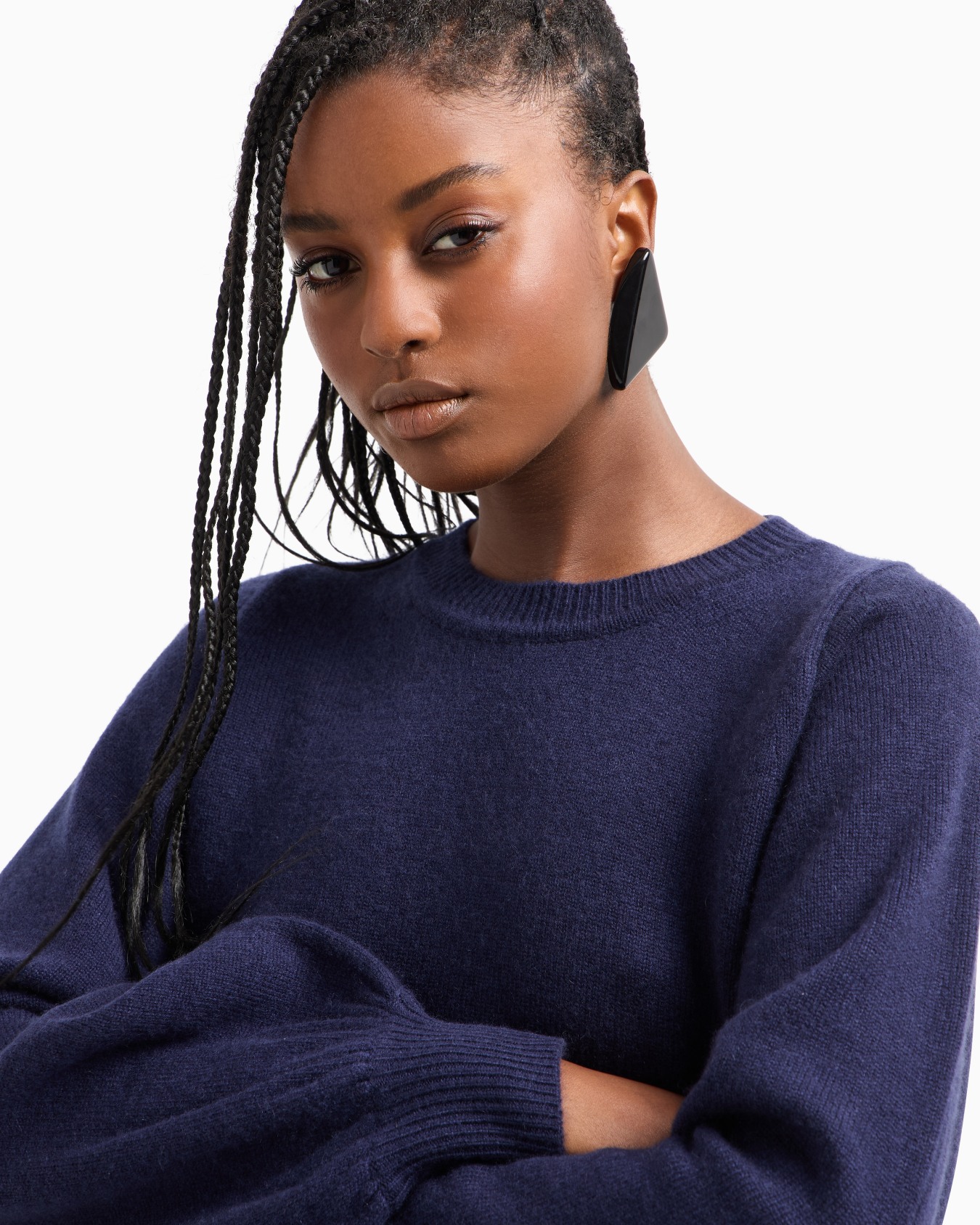 ASV balloon-sleeve jumper in a cashmere and virgin wool blend Slide 4