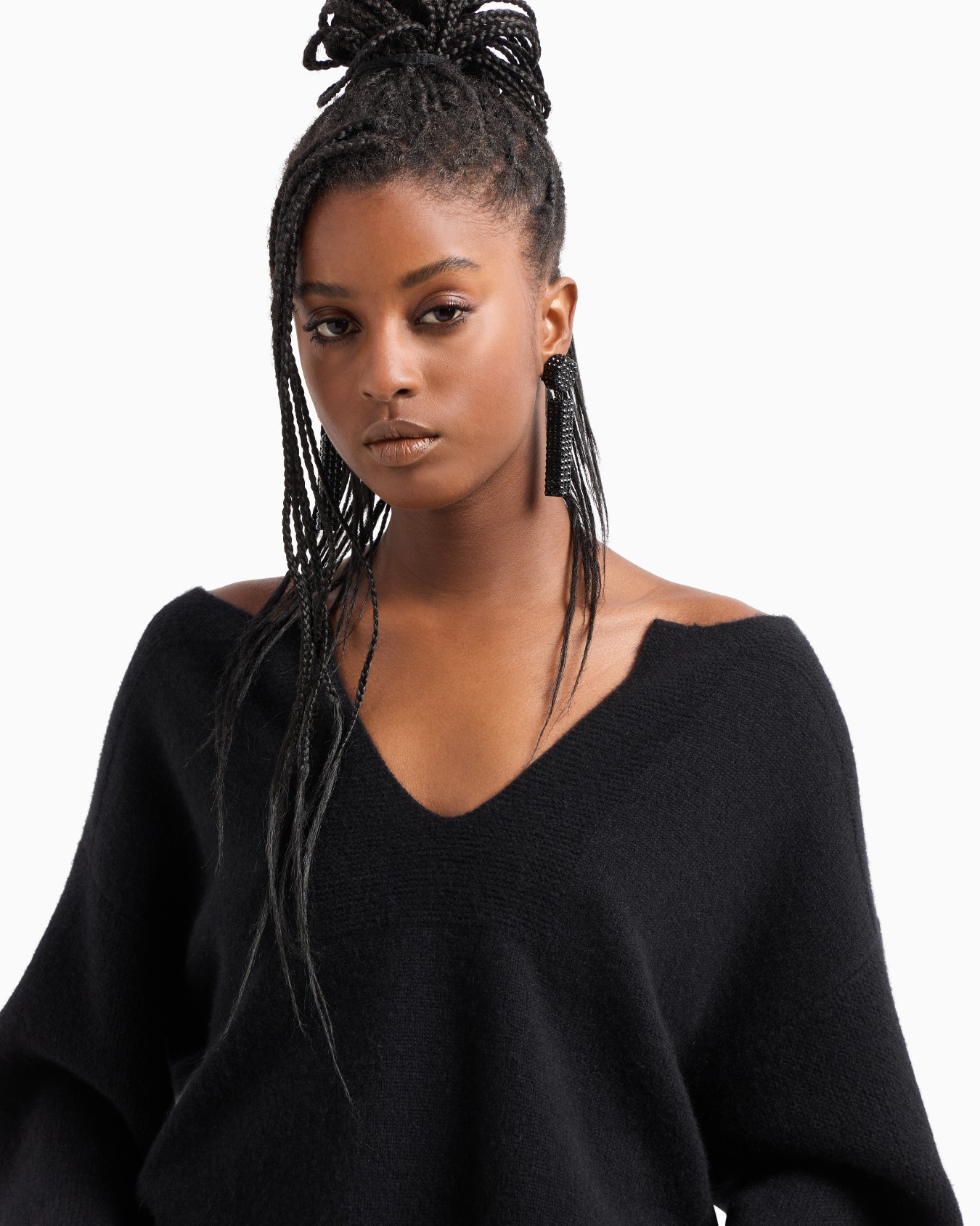 Pull en cachemire recyclé à manches kimono ASV Diapositive 4