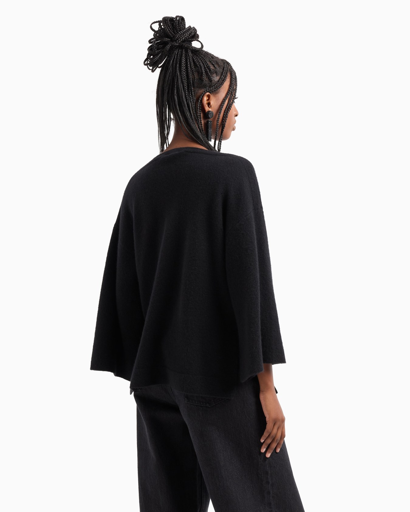 Pull en cachemire recyclé à manches kimono ASV Diapositive 2