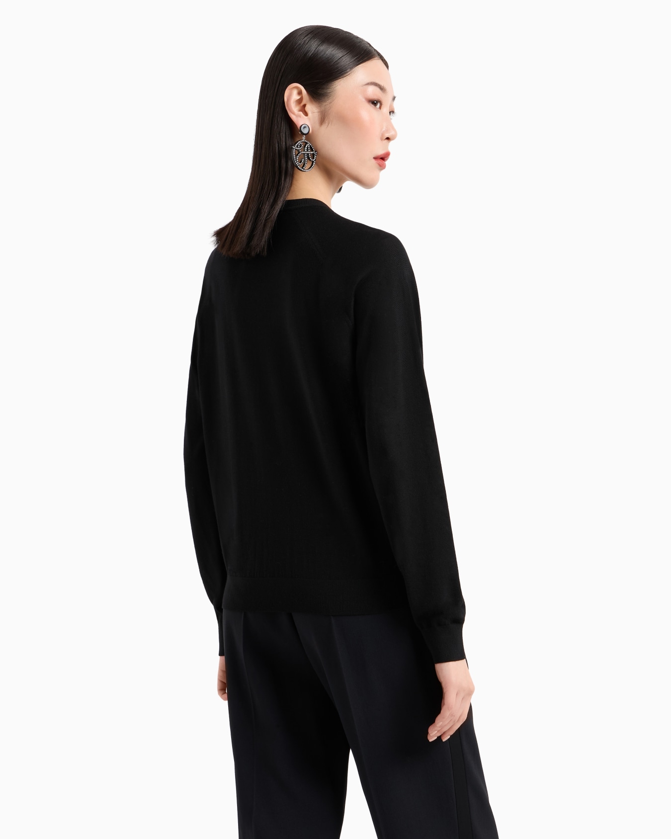 Pull en laine rase avec micro strass Diapositive 2
