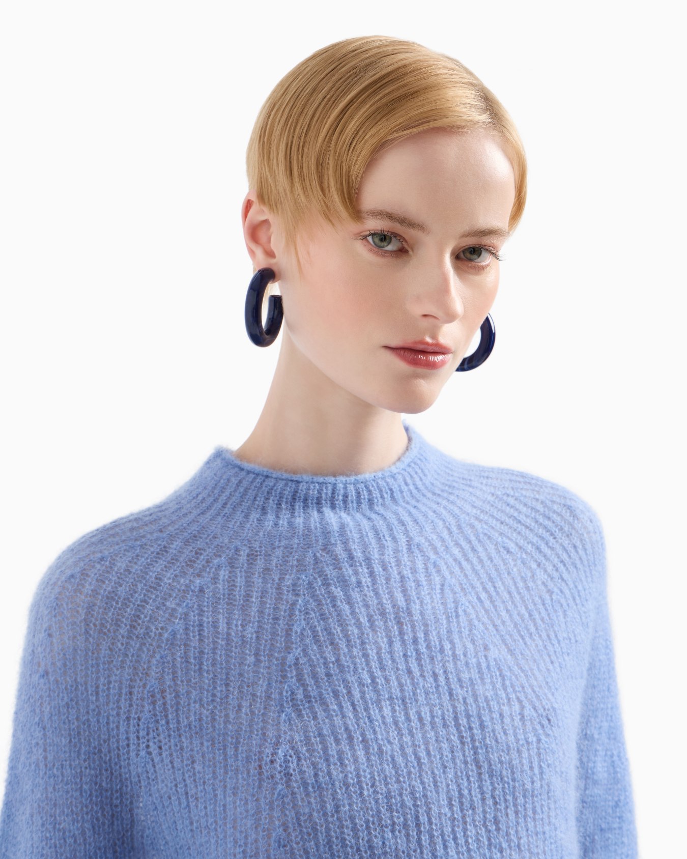 Fisherman’s-rib mohair-wool blend jumper Slide 4