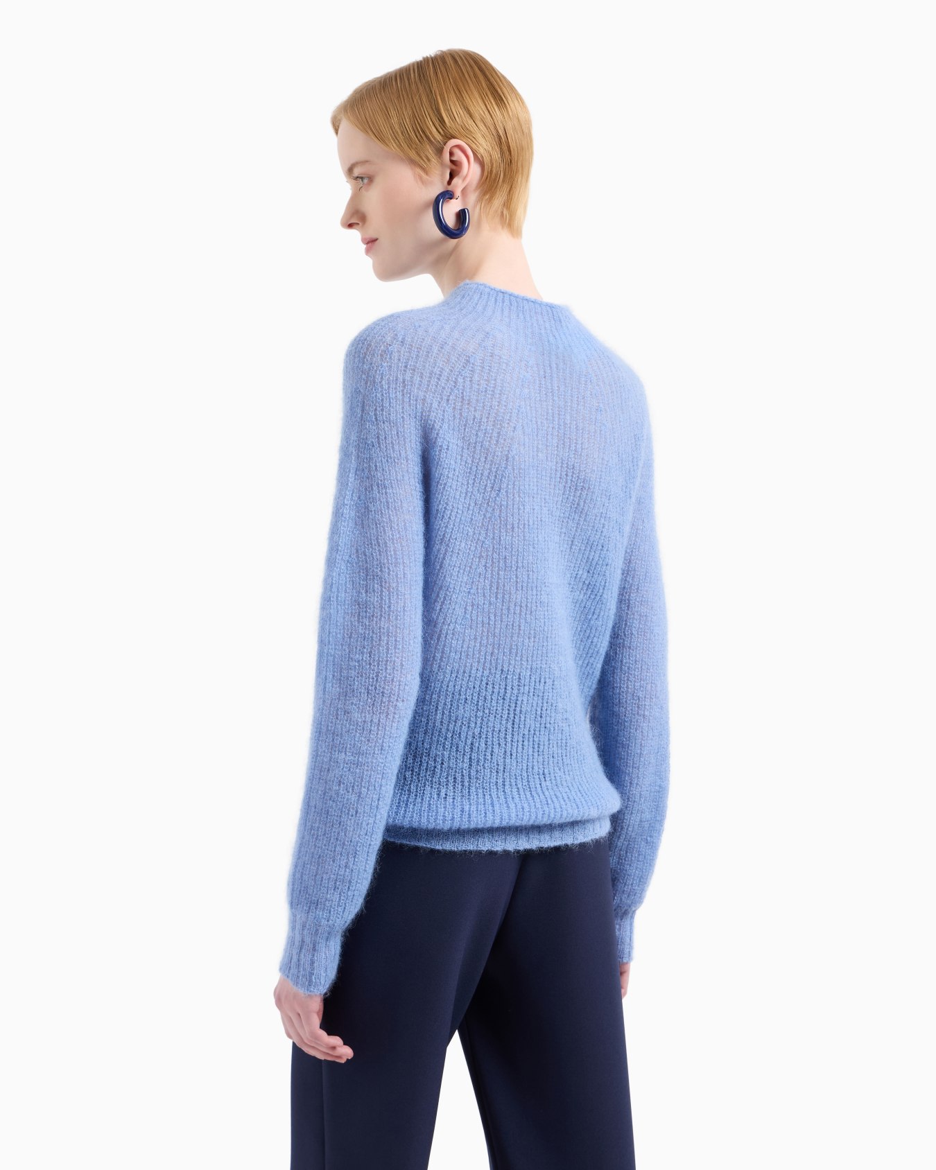 Fisherman’s-rib mohair-wool blend jumper Slide 2