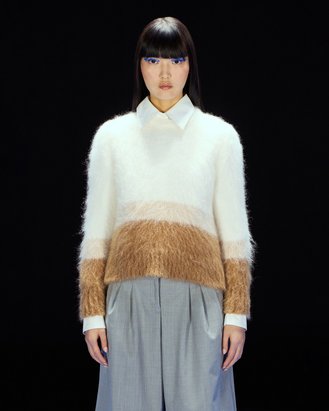 ASV Black Blue capsule collection wool-blend jumper Slide 2