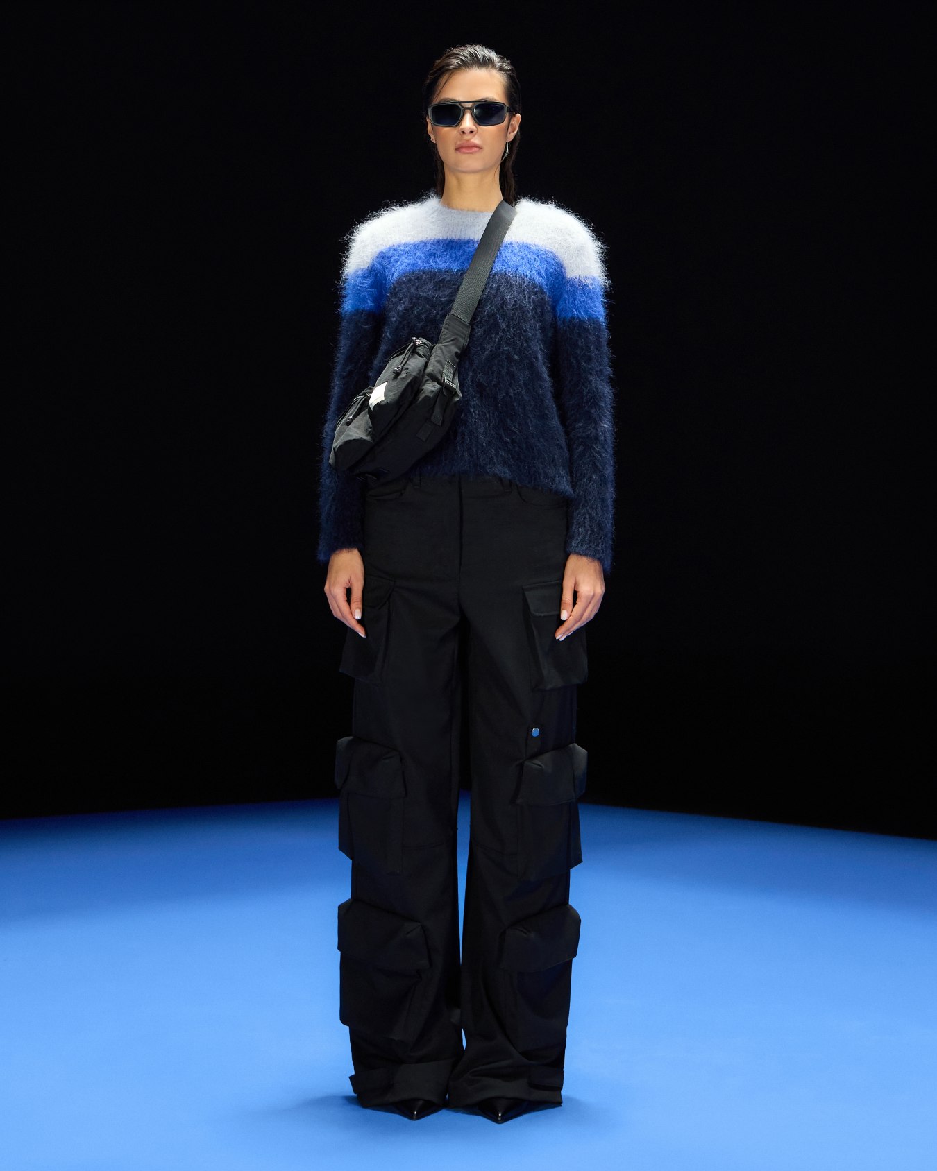 ASV Black Blue capsule collection wool-blend jumper Slide 4
