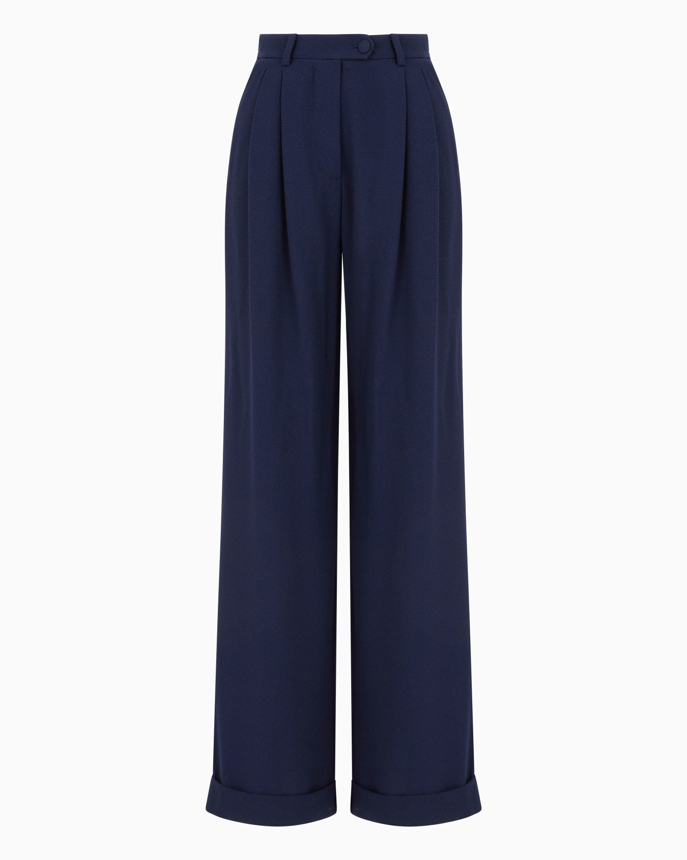 Sablé stretch fabric trousers with pleats Slide 0