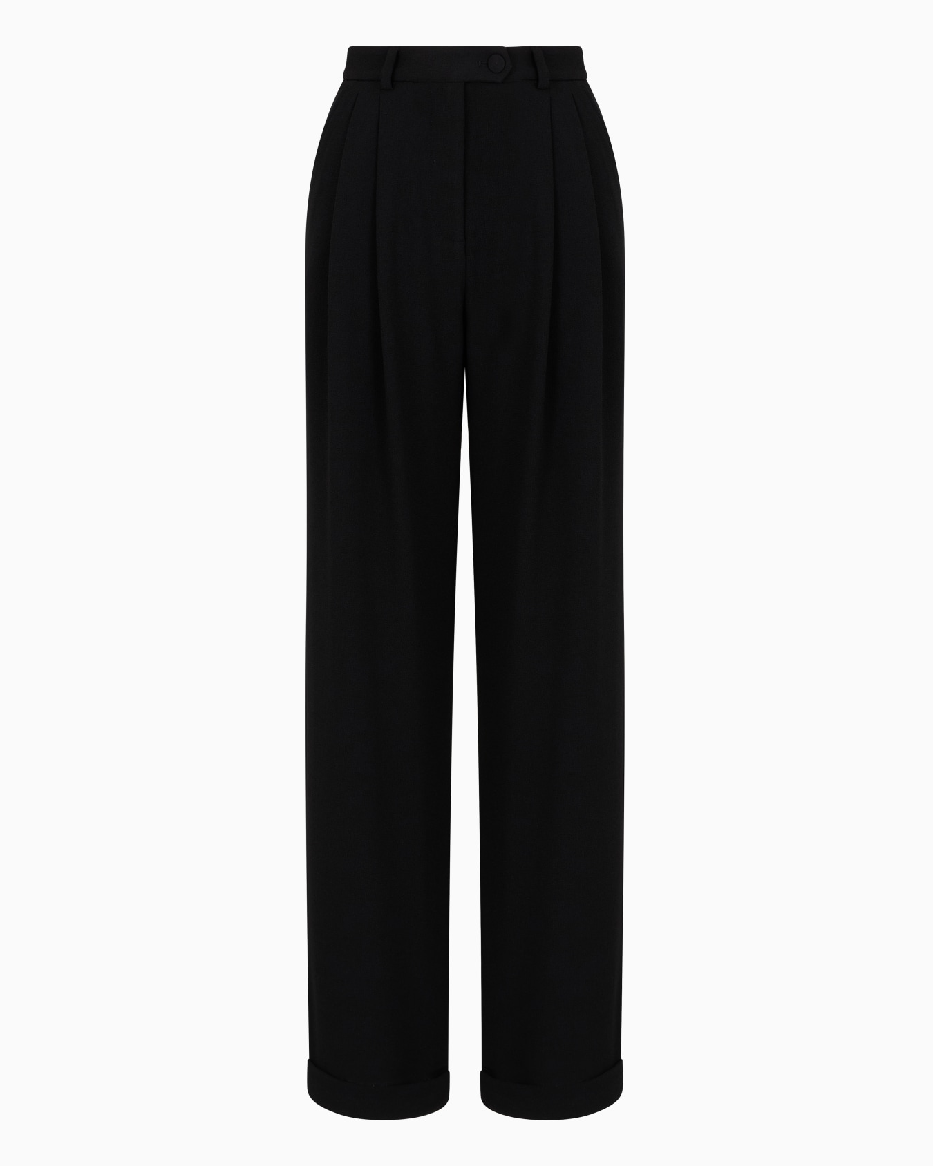 Bundfaltenhose aus Sablé-Stretchgewebe Folie 0