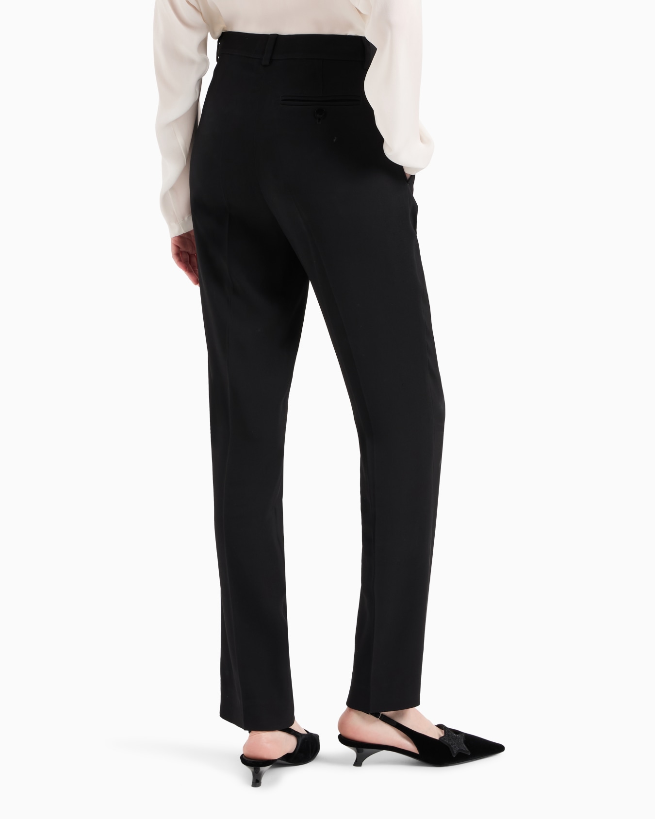 Stretch-viscose trousers with pleats Diapositiva 2
