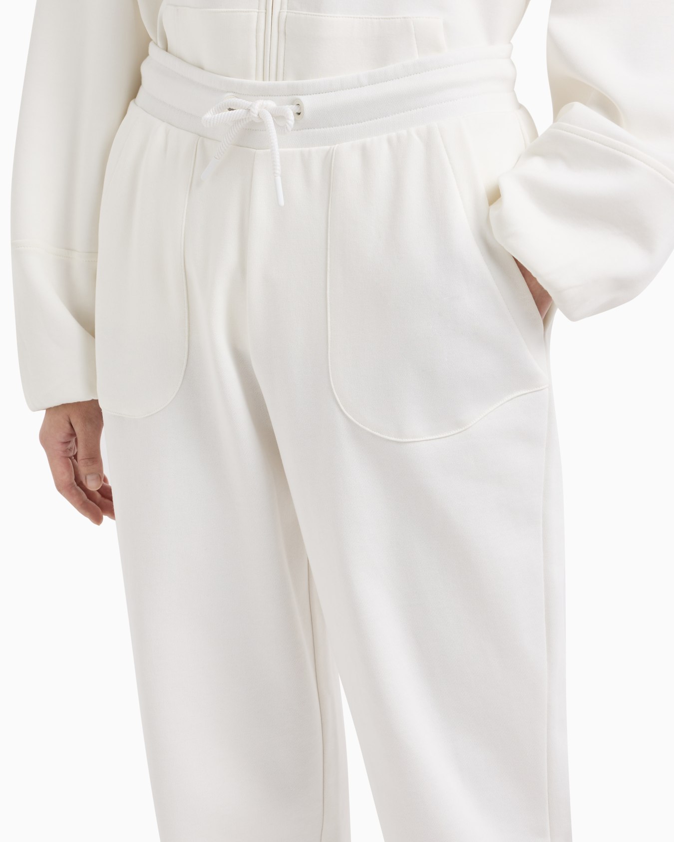 ASV joggers with drawstring in organic French terry Slide 4