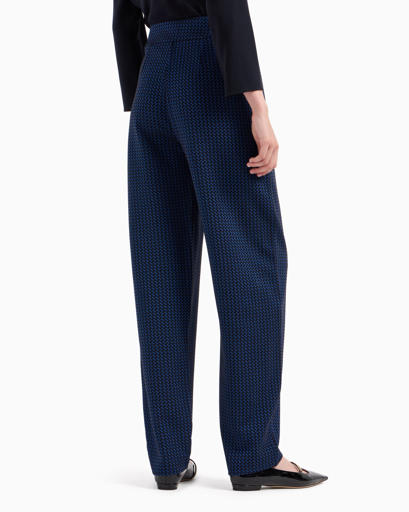 Pantalon en jersey de viscose jacquard Diapositive 2