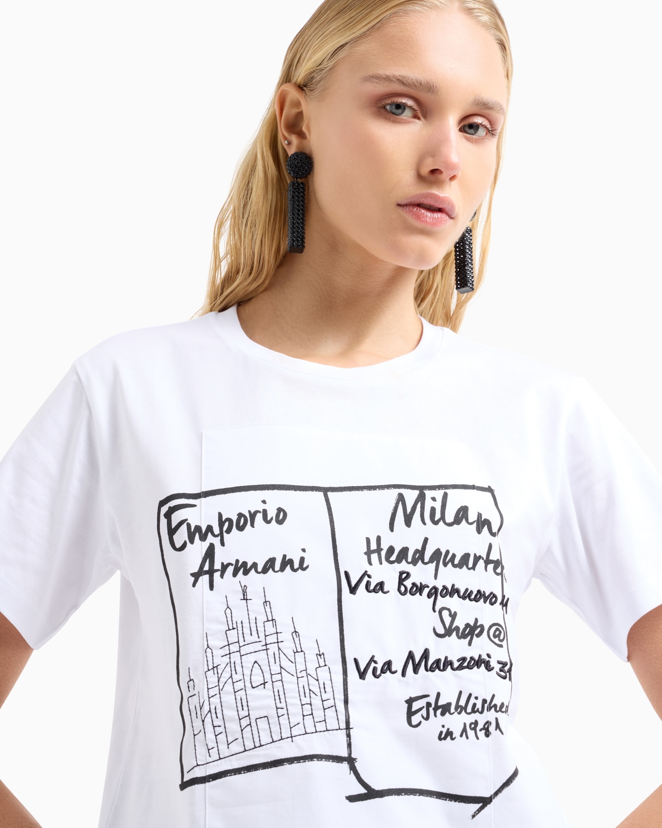 ASV organic-jersey T-shirt with print patch and embroidery Slide 4