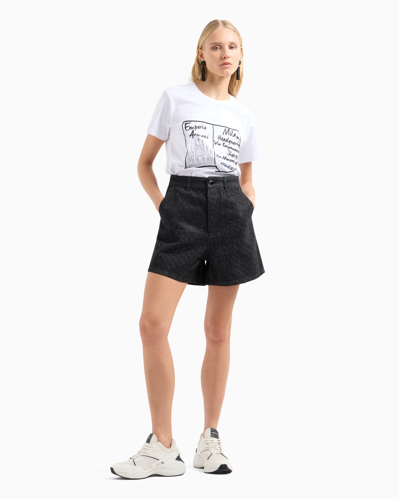 ASV organic-jersey T-shirt with print patch and embroidery Slide 3