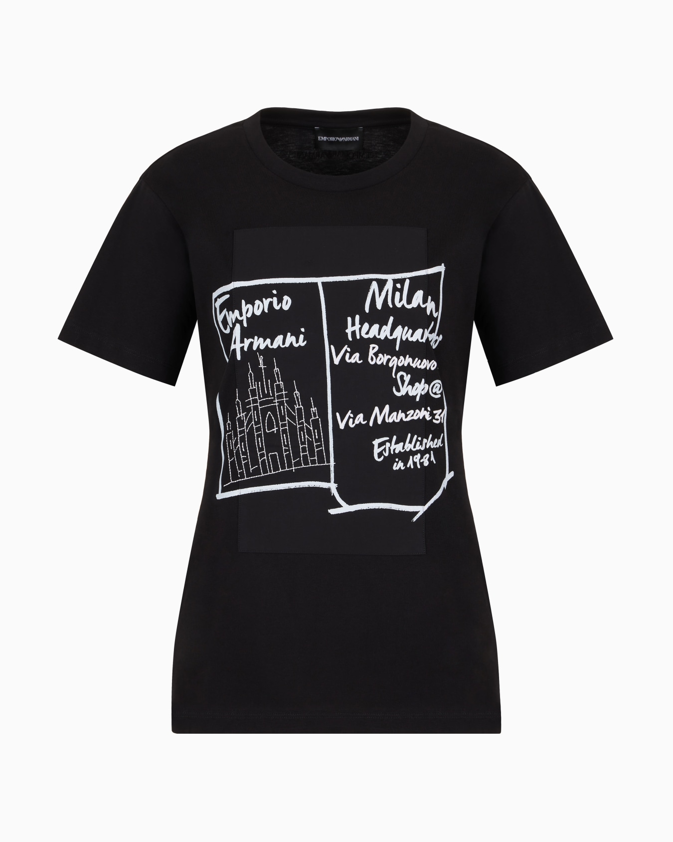 ASV organic-jersey T-shirt with print patch and embroidery Slide 0
