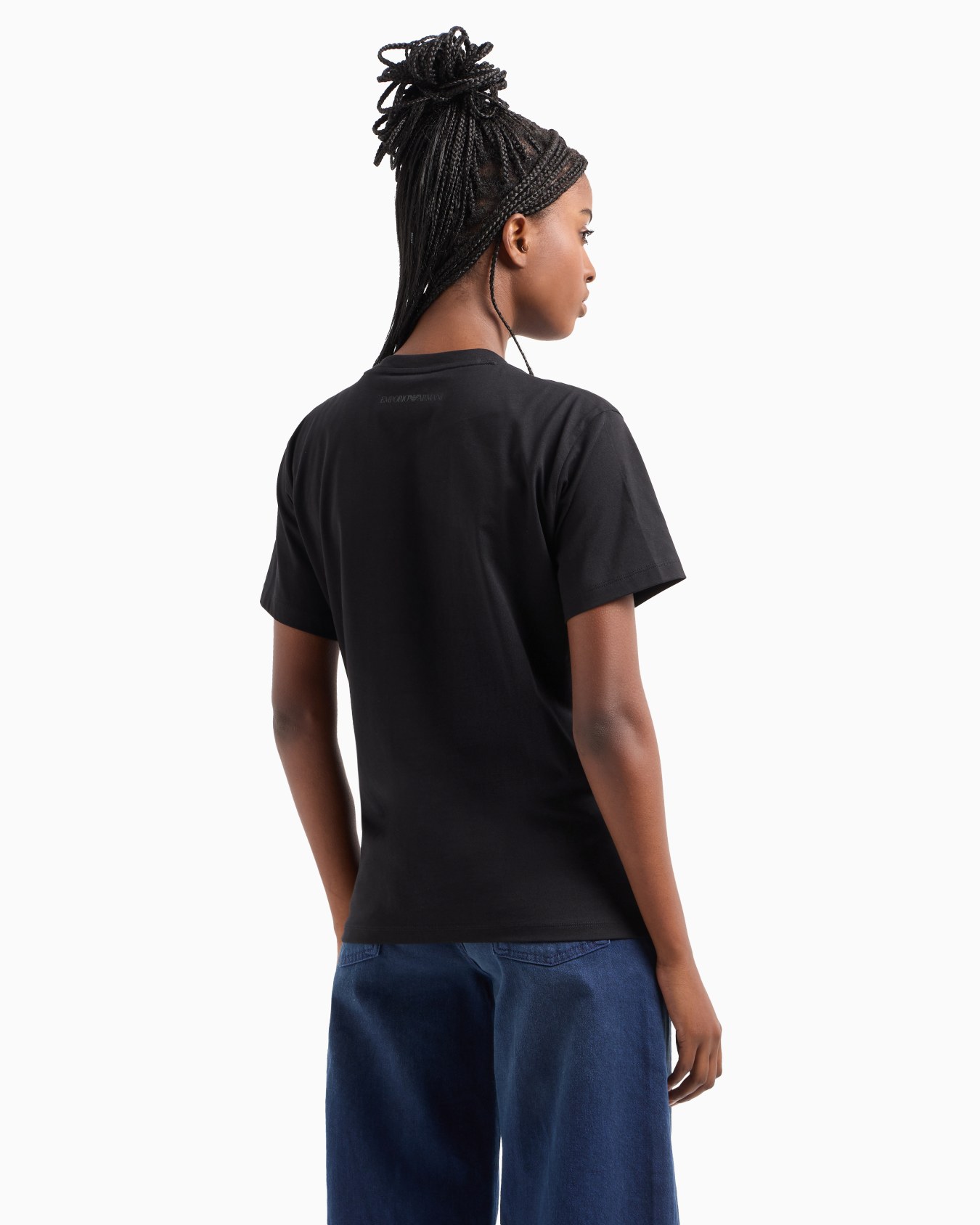 ASV organic-jersey T-shirt with print patch and embroidery Slide 2