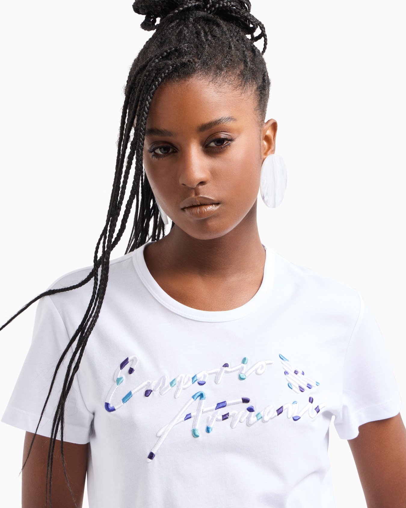 ASV Supima jersey T-shirt with embossed signature logo embroidery Slide 4