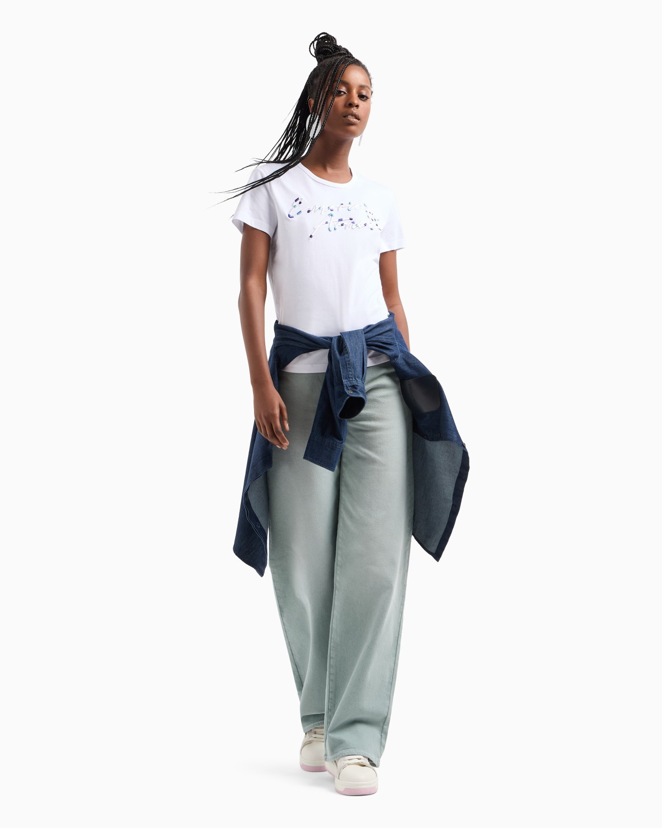 ASV Supima jersey T-shirt with embossed signature logo embroidery Slide 3