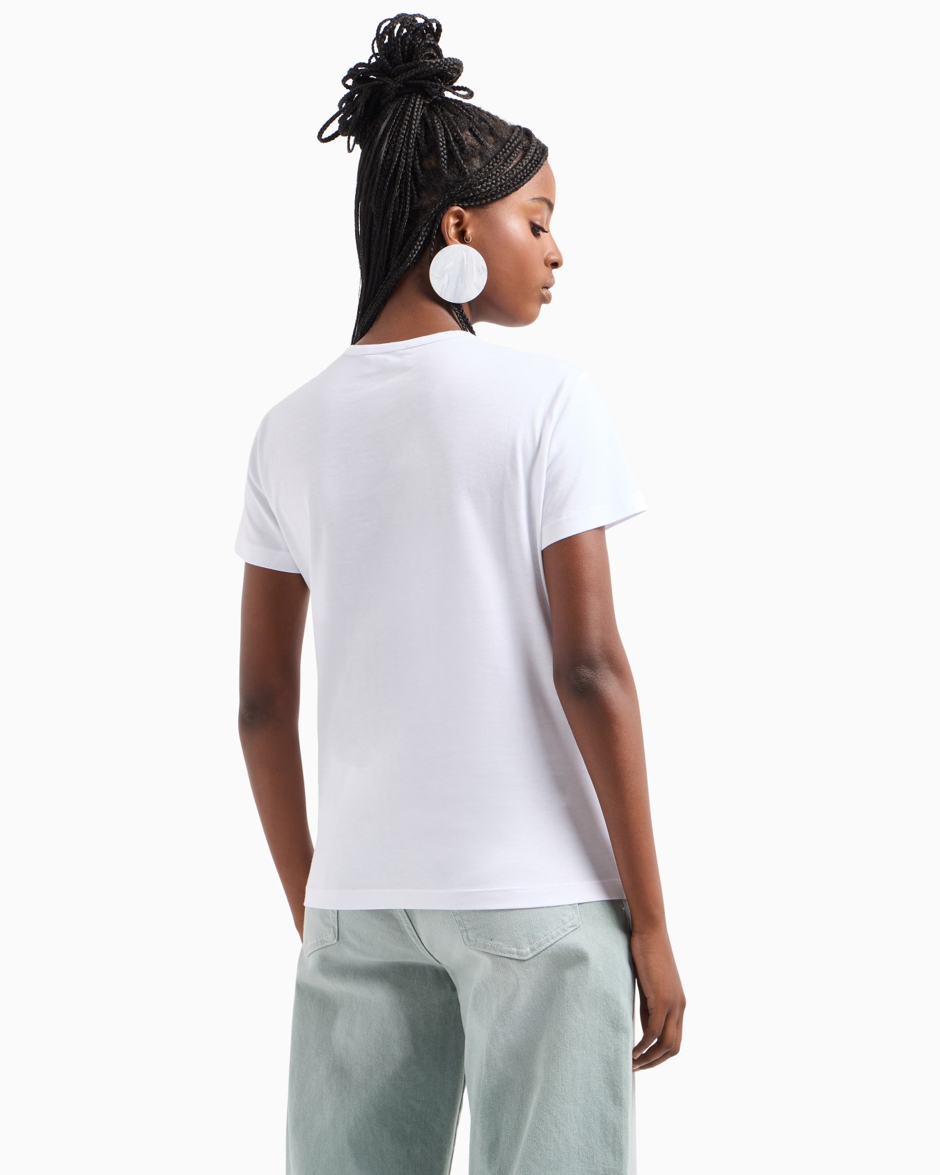 ASV Supima jersey T-shirt with embossed signature logo embroidery Slide 2