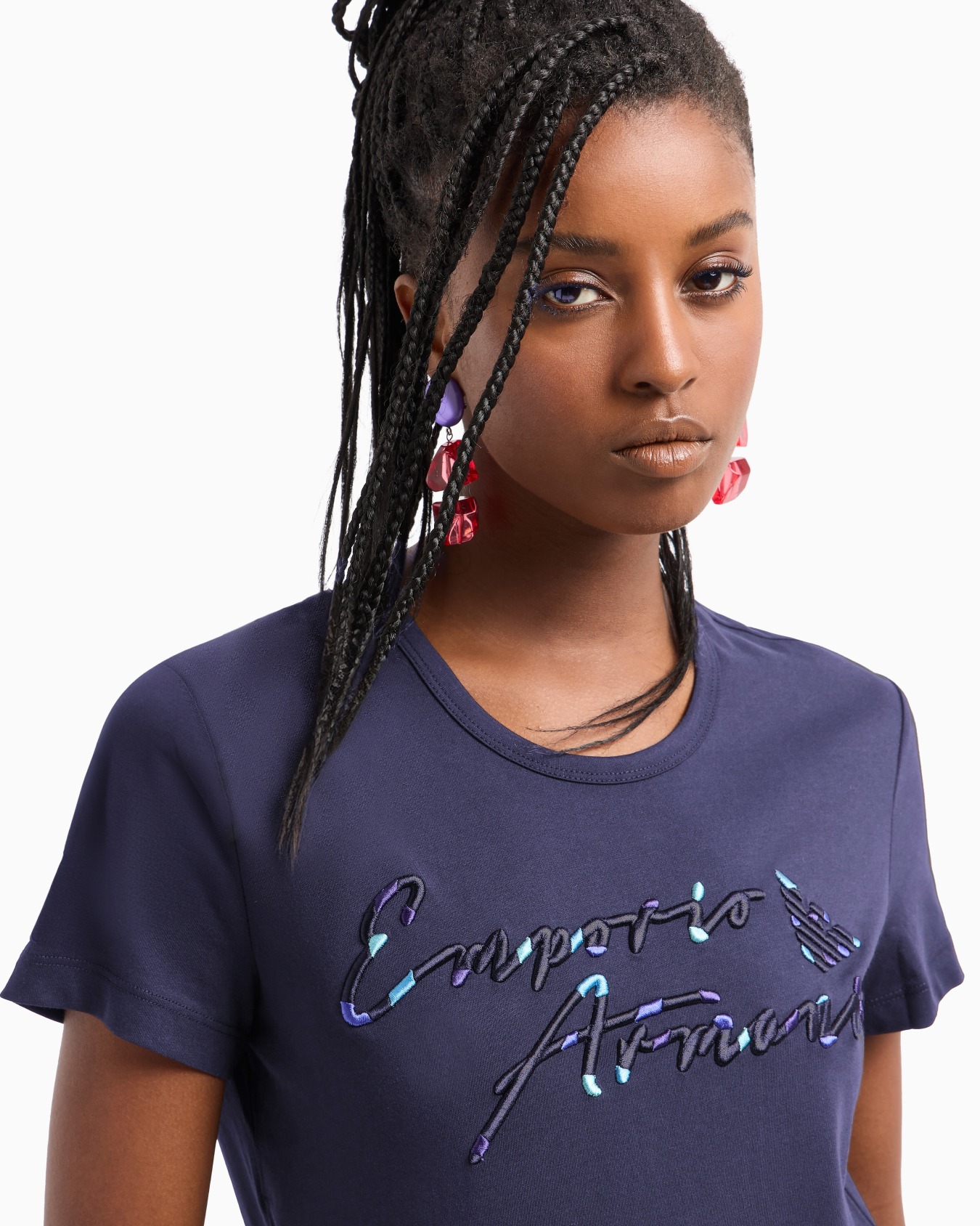 ASV Supima jersey T-shirt with embossed signature logo embroidery Slide 4