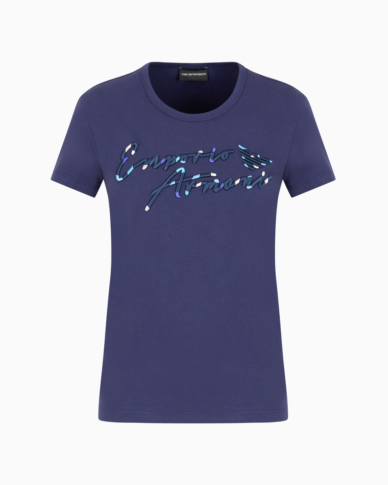 ASV Supima jersey T-shirt with embossed signature logo embroidery Slide 0