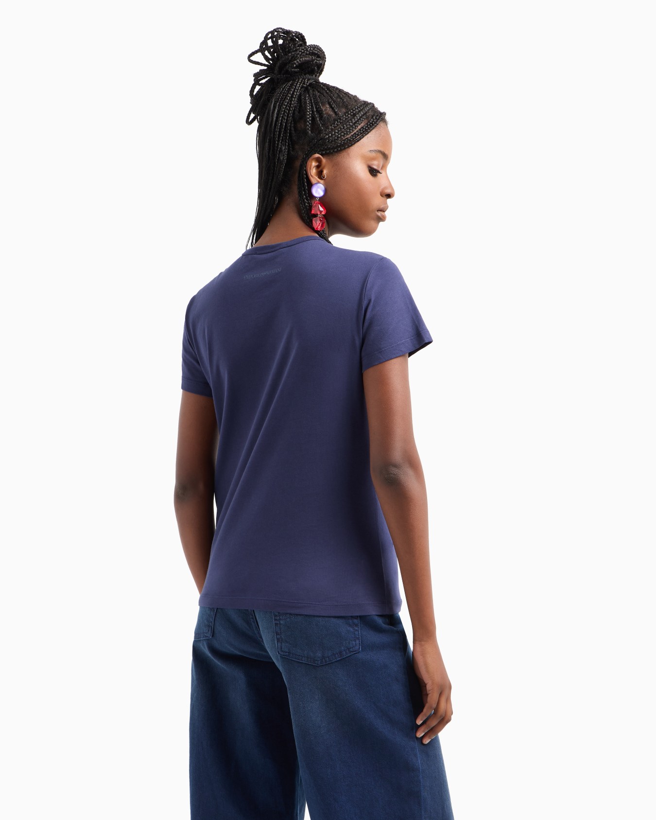 ASV Supima jersey T-shirt with embossed signature logo embroidery Slide 2