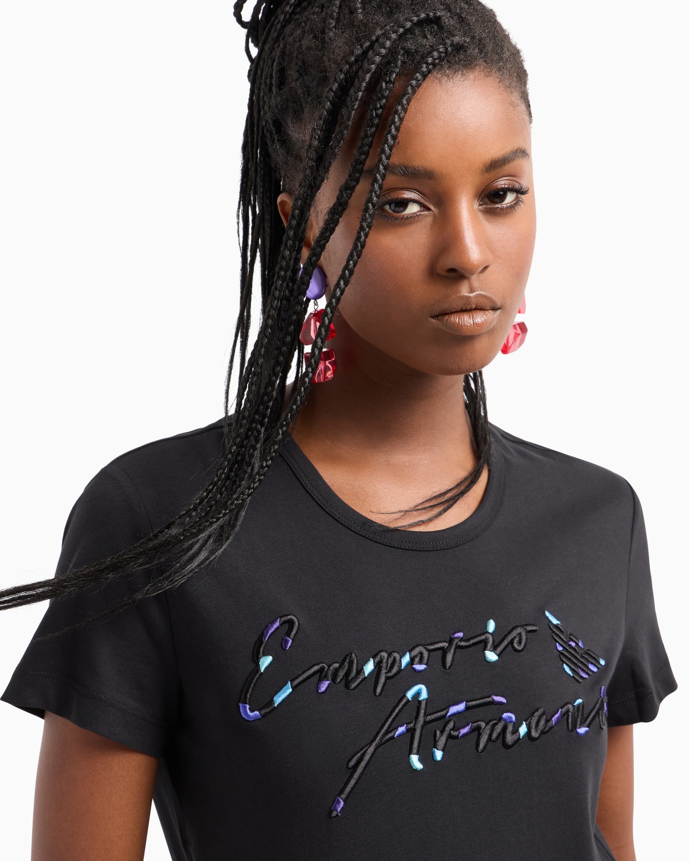 ASV Supima jersey T-shirt with embossed signature logo embroidery Slide 4