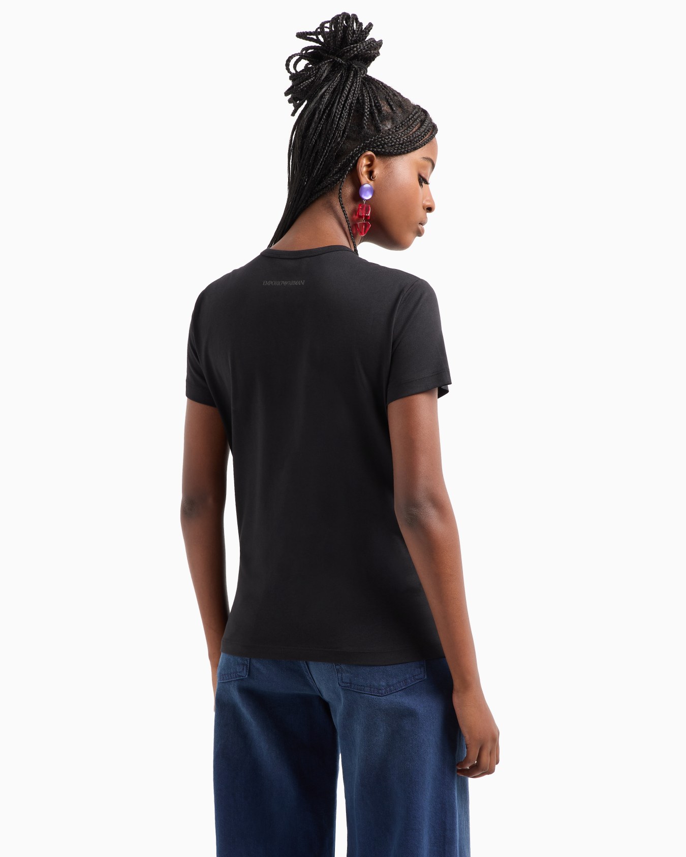 ASV Supima jersey T-shirt with embossed signature logo embroidery Slide 2
