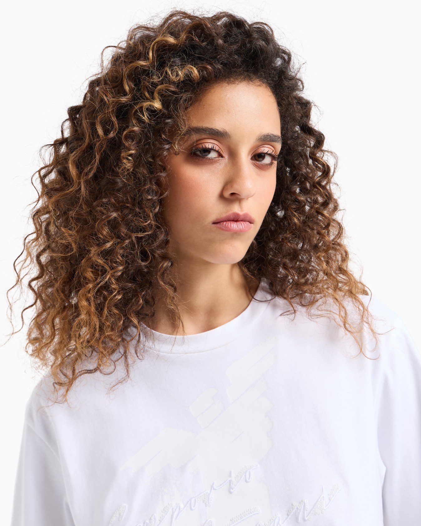 ASV organic heavyweight jersey T-shirt with sequin logo print and embroidery Slide 4