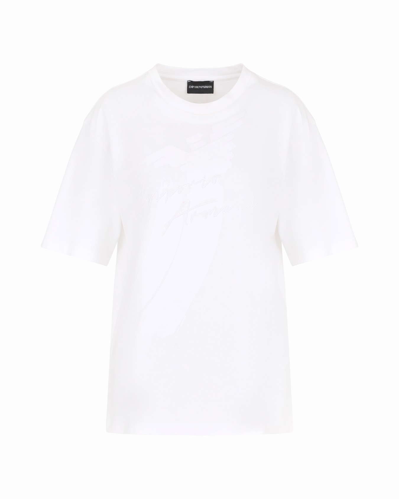 ASV organic heavyweight jersey T-shirt with sequin logo print and embroidery Slide 0