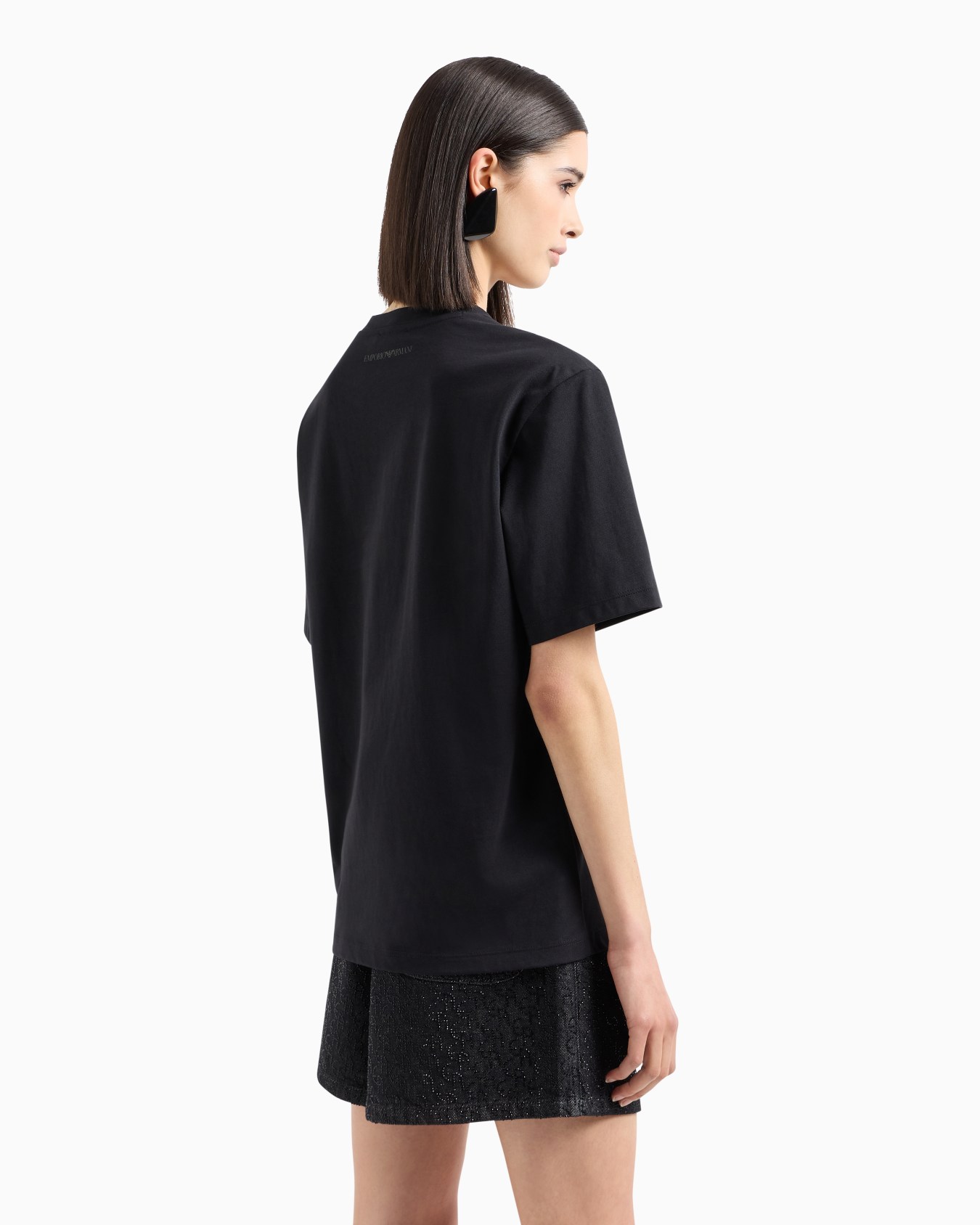 ASV organic heavyweight jersey T-shirt with sequin logo print and embroidery Slide 2