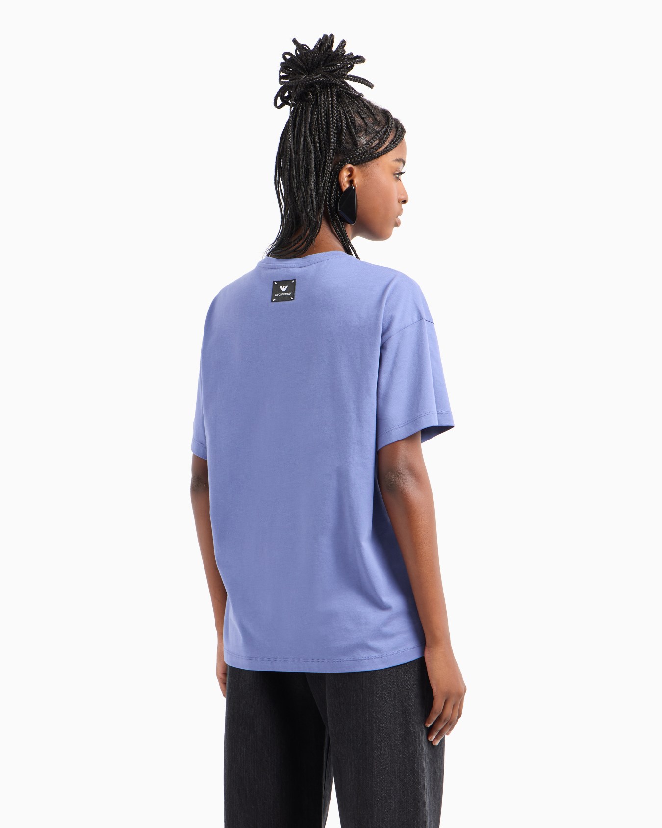 ASV jumper in Supima jersey with embossed signature logo embroidery Slide 2