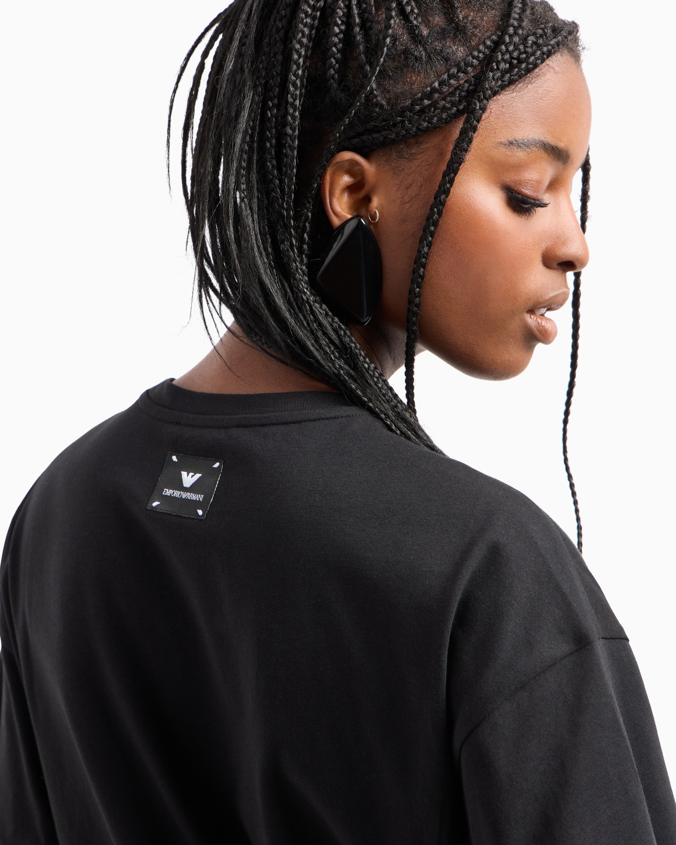 ASV jumper in Supima jersey with embossed signature logo embroidery Slide 4