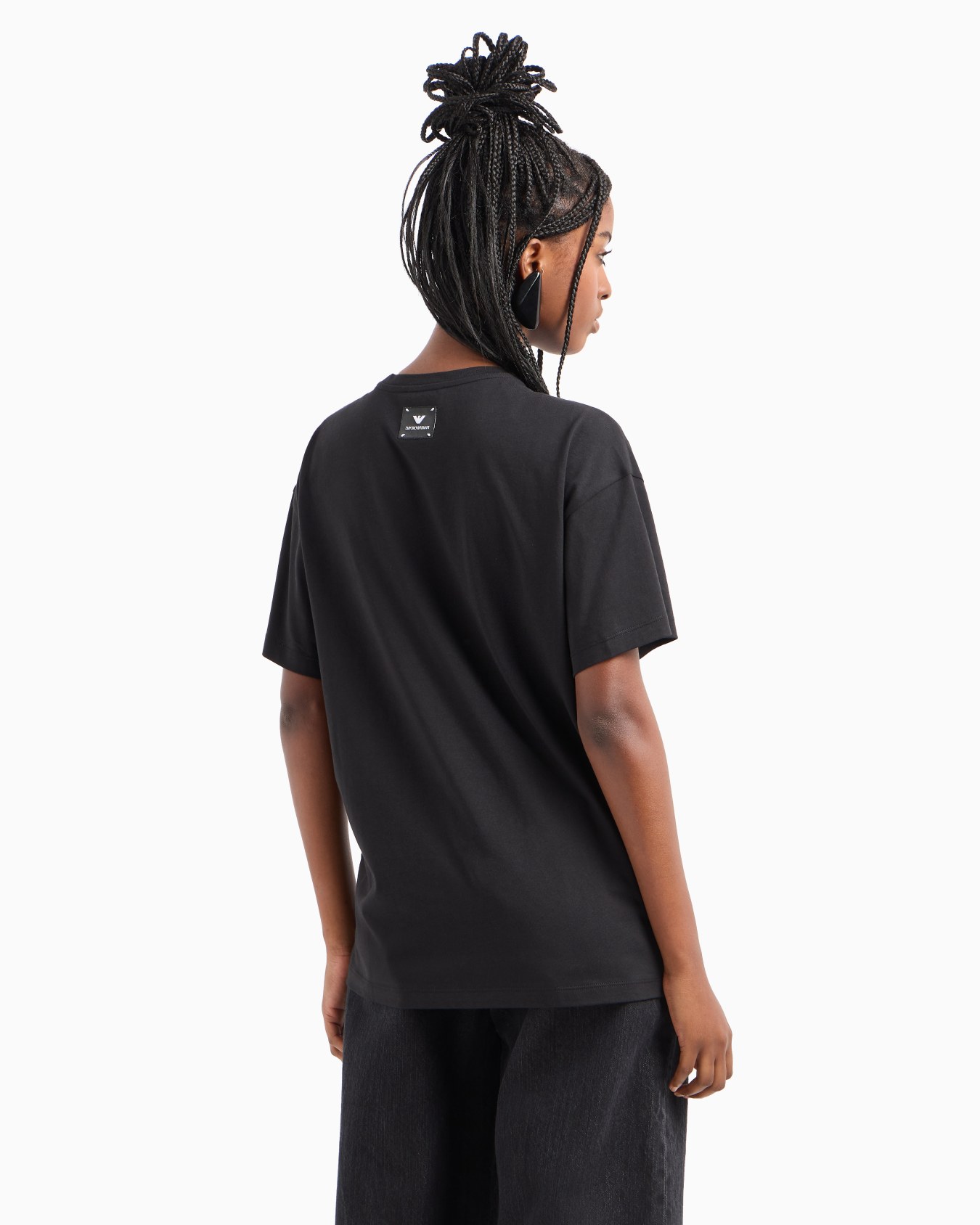 ASV jumper in Supima jersey with embossed signature logo embroidery Slide 2