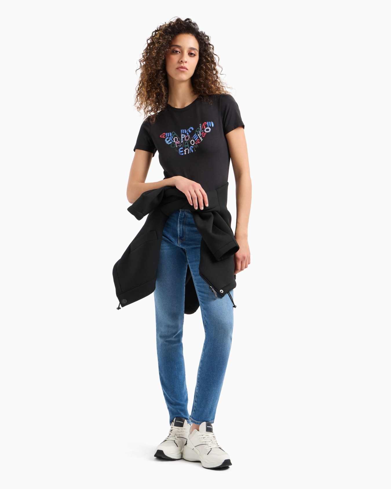ASV organic stretch jersey T-shirt with oversized eagle pattern Slide 3
