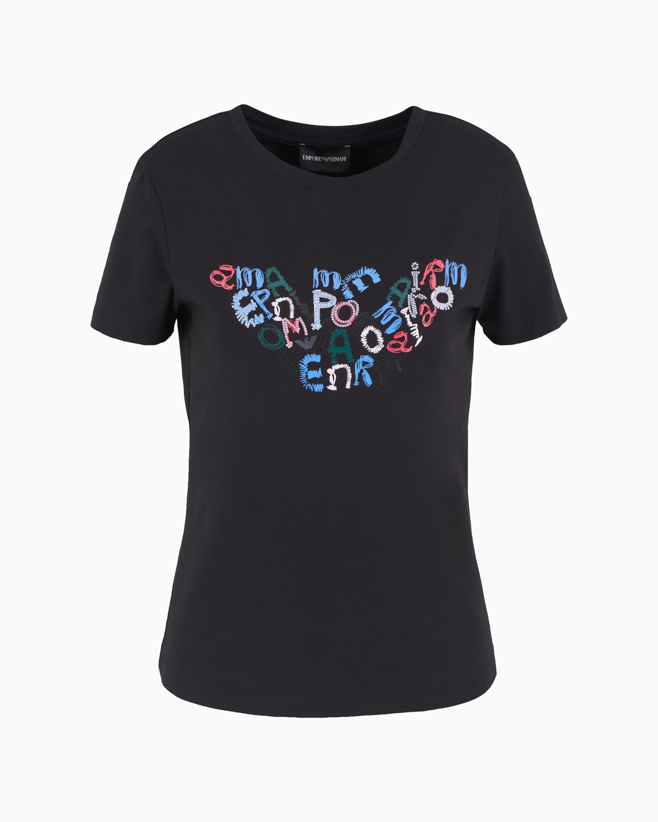 ASV organic stretch jersey T-shirt with oversized eagle pattern Slide 0