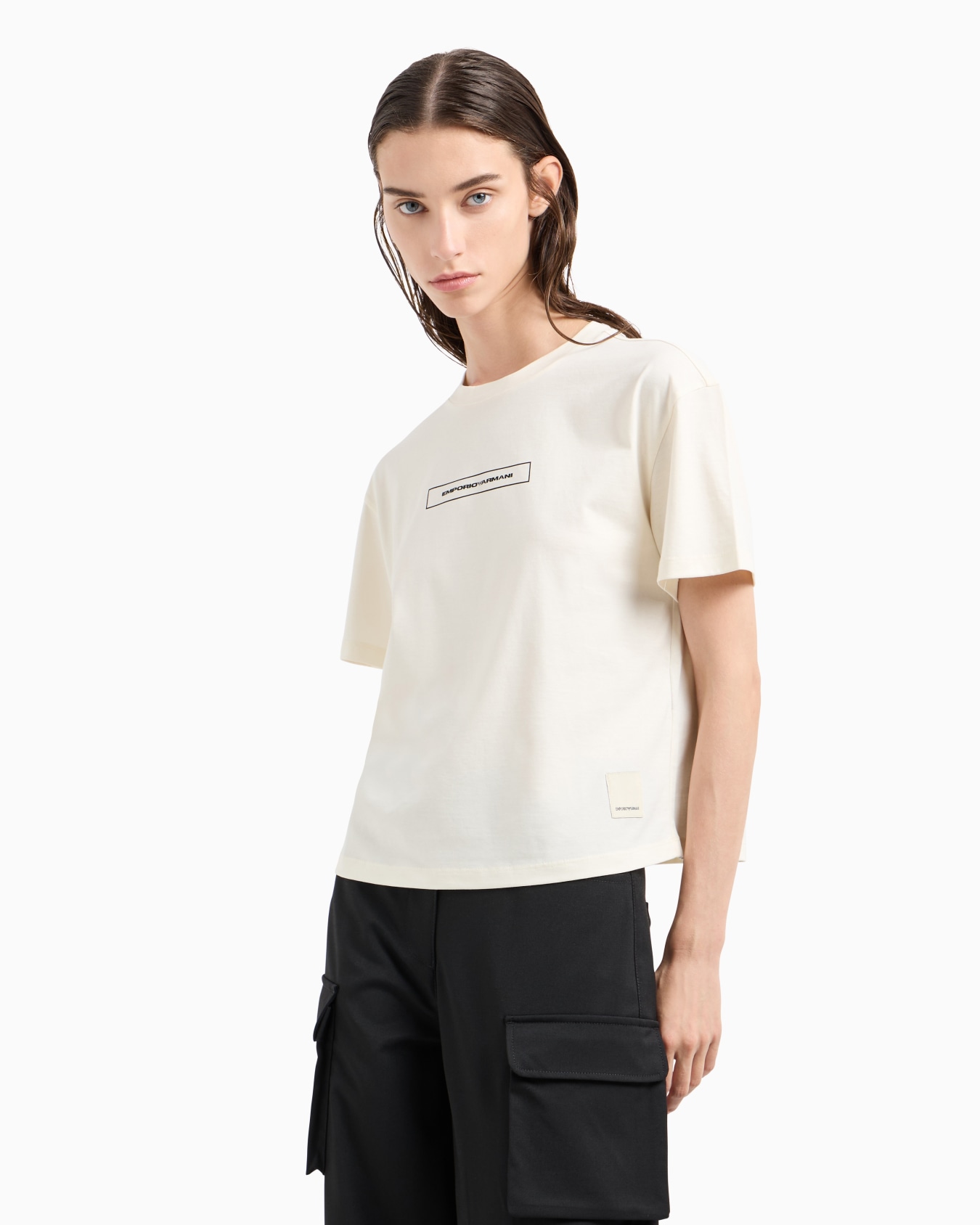 ASV Black Blue capsule collection organic-jersey T-shirt with print Slide 1