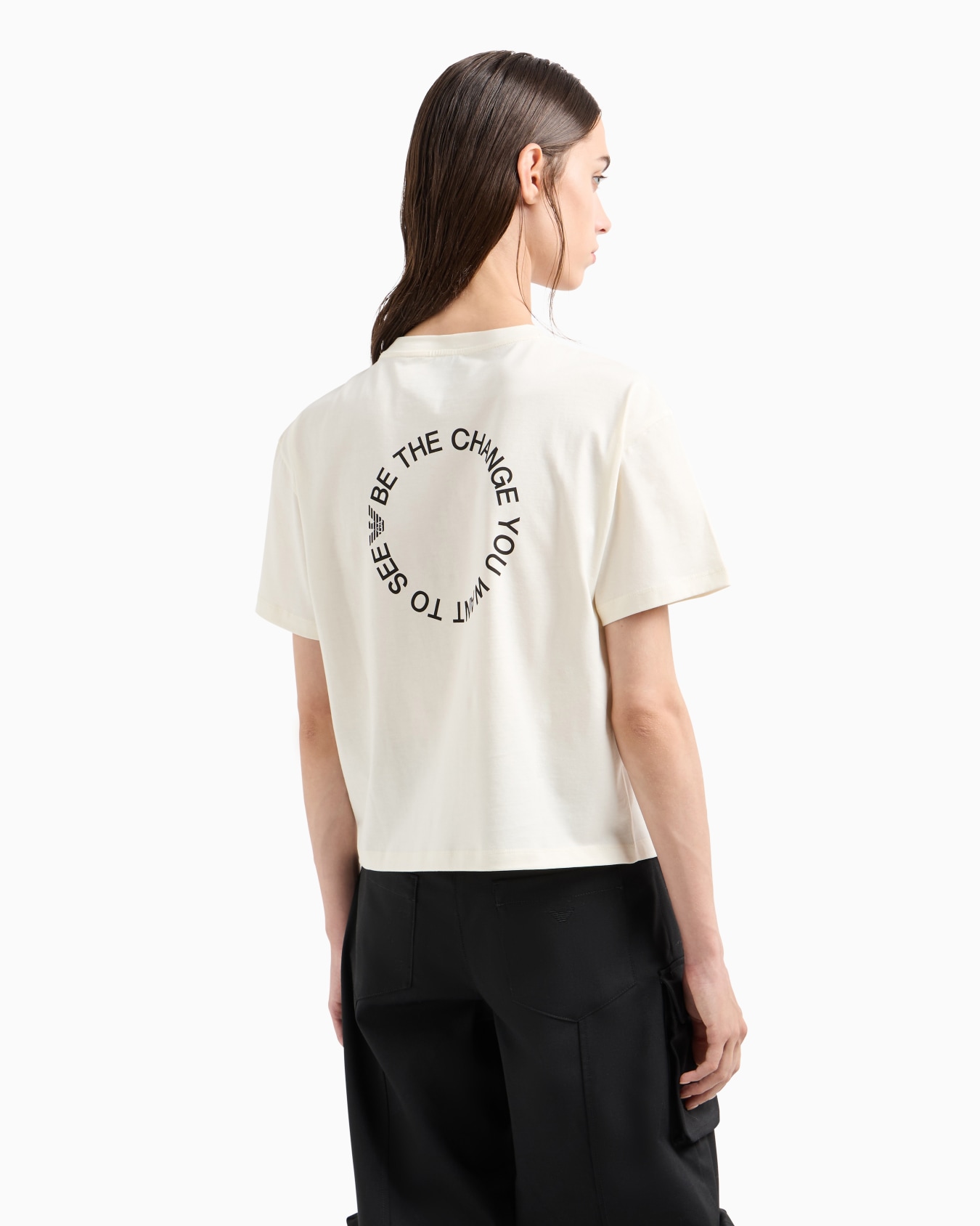 ASV Black Blue capsule collection organic-jersey T-shirt with print Slide 2