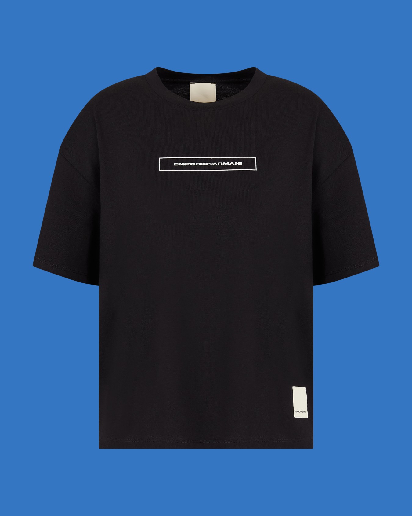 ASV Black Blue capsule collection organic-jersey T-shirt with print Slide 0