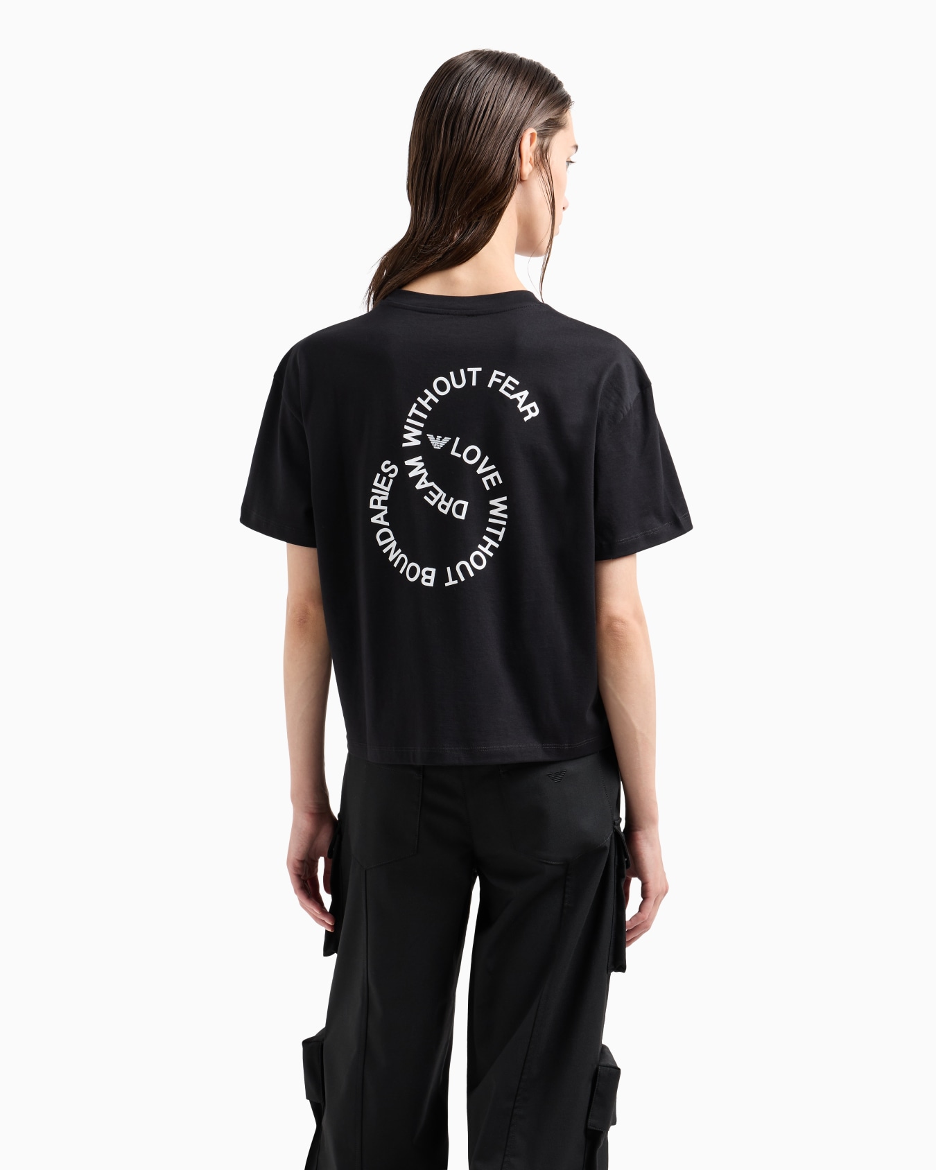 ASV Black Blue capsule collection organic-jersey T-shirt with print Slide 2