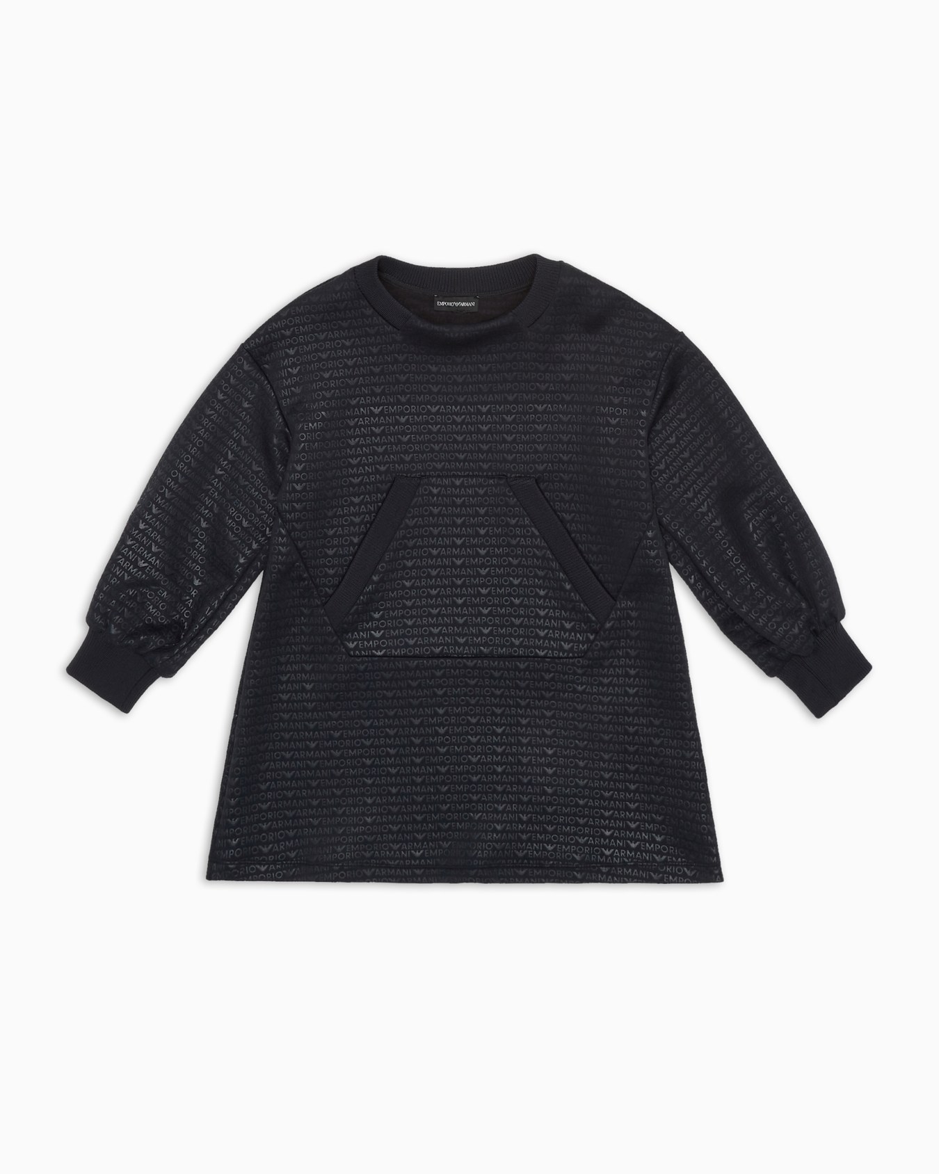 Jersey dress with all-over logo lettering Slide 0