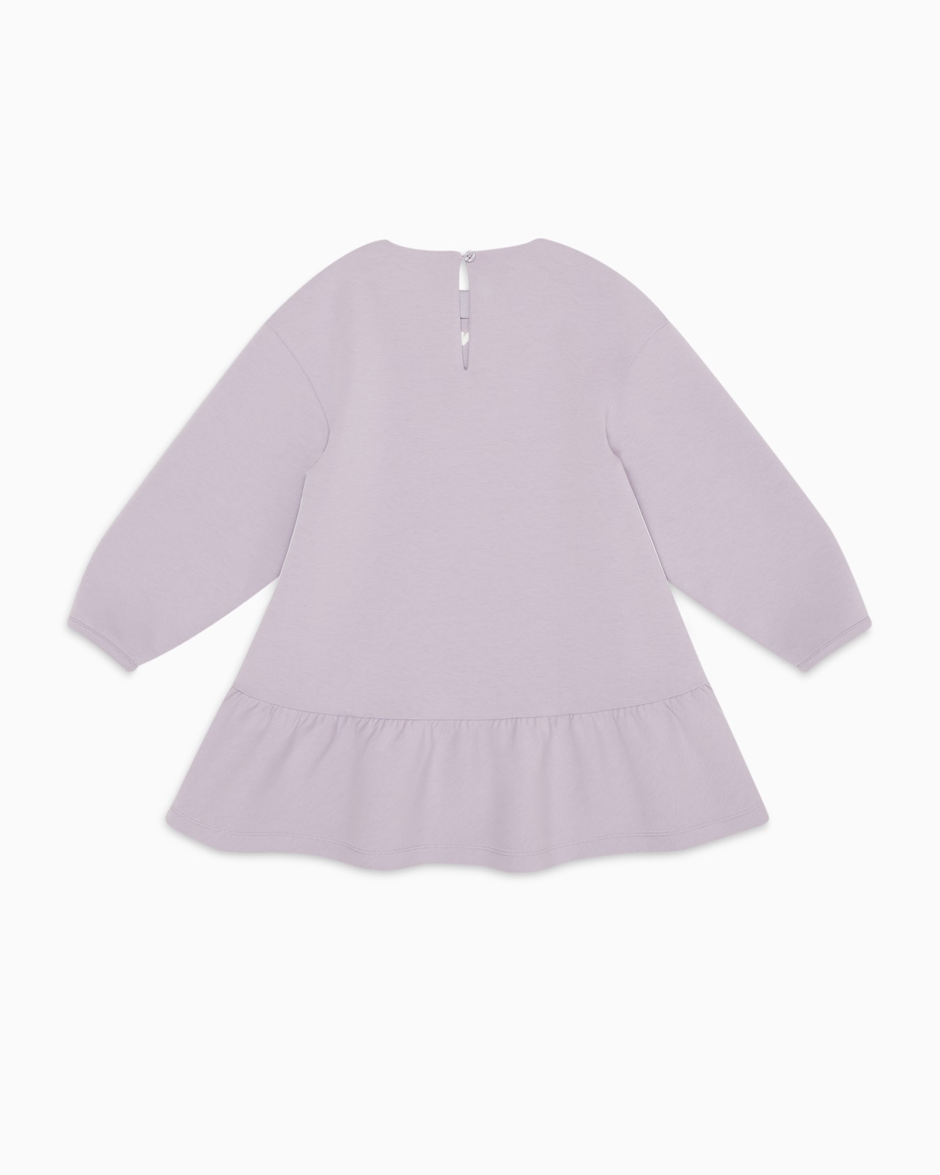 Flounced dress in double jersey Slide 2