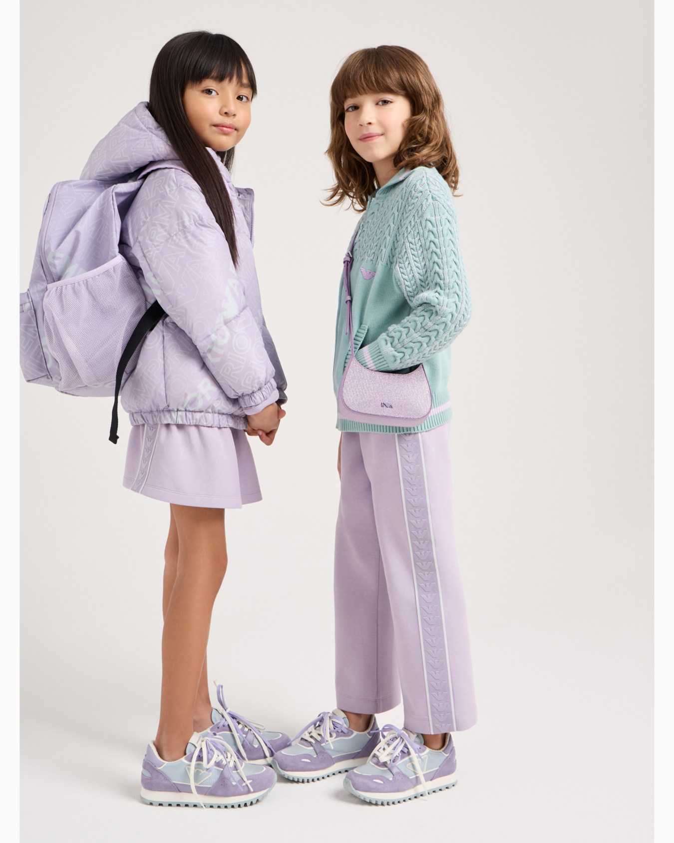 Flounced dress in double jersey Slide 3