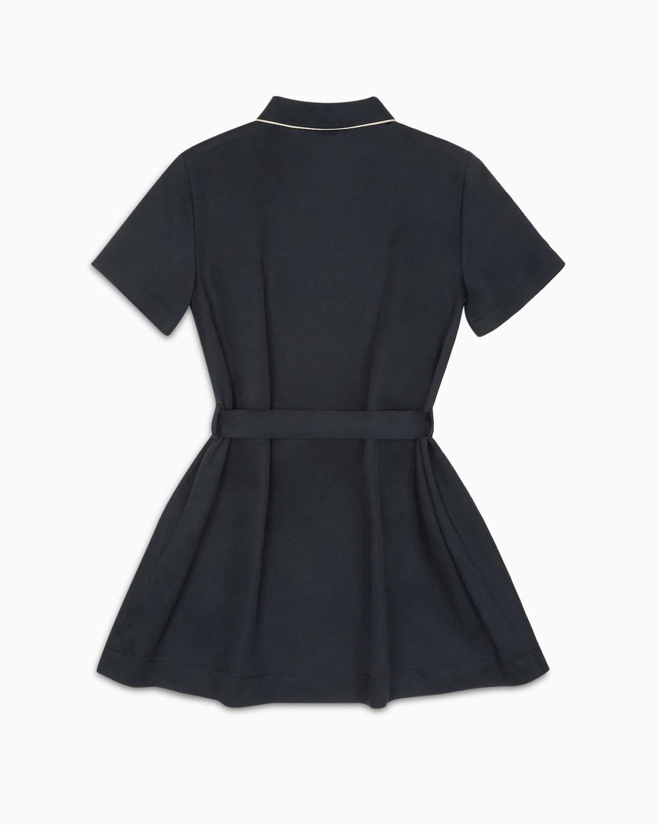 Robe col Claudine avec ceinture bandeau en modal Diapositive 2