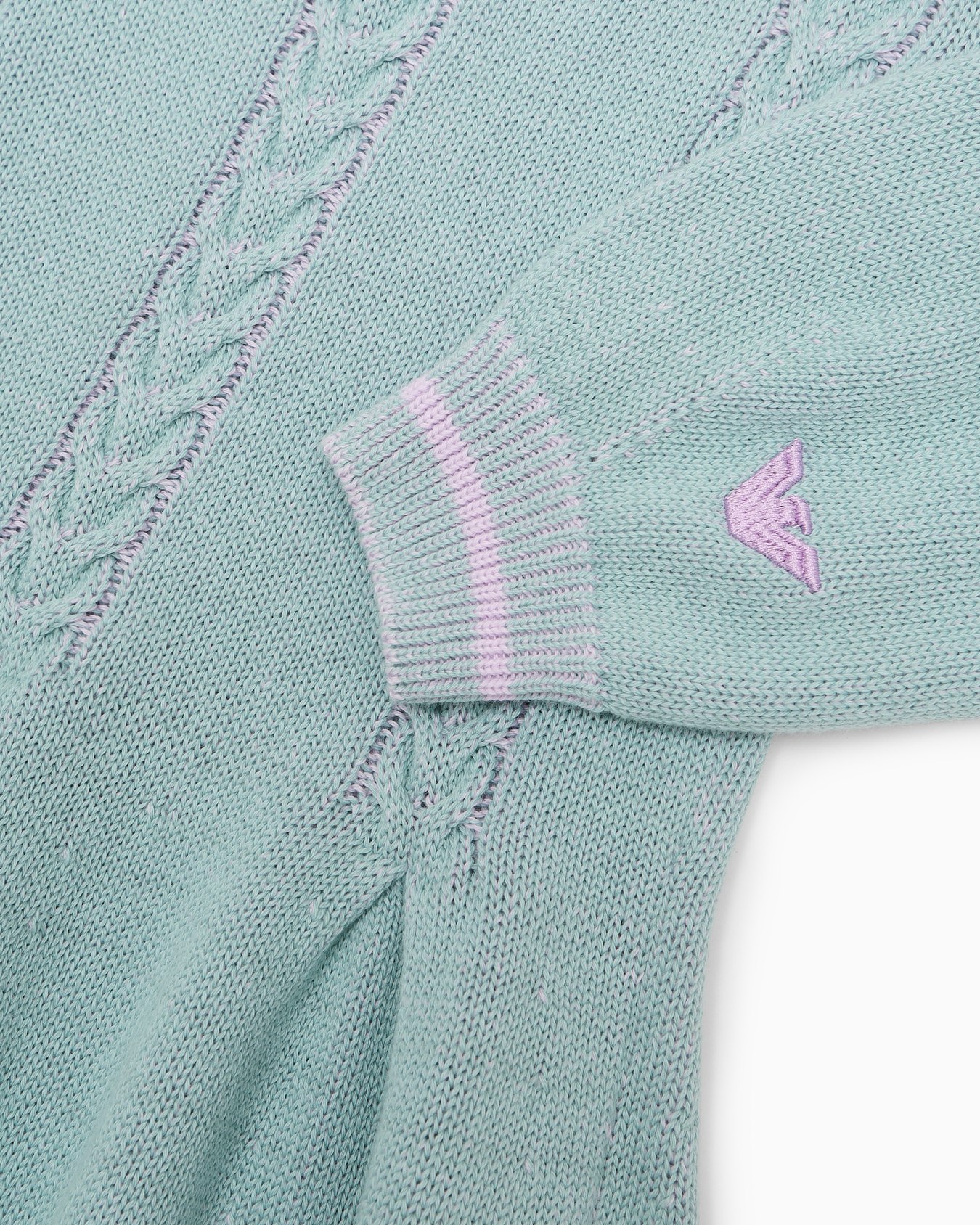 Robe en tricot avec détails tressés Diapositive 1