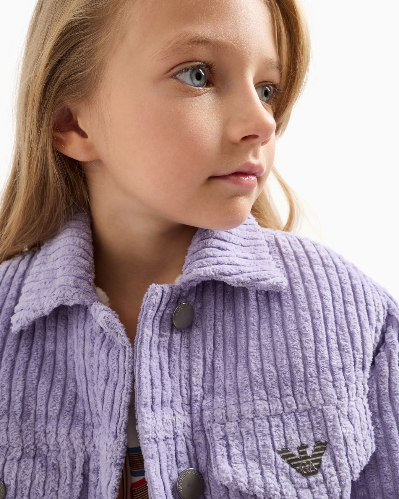 Blouson en tissu doux côtelé Diapositive 4