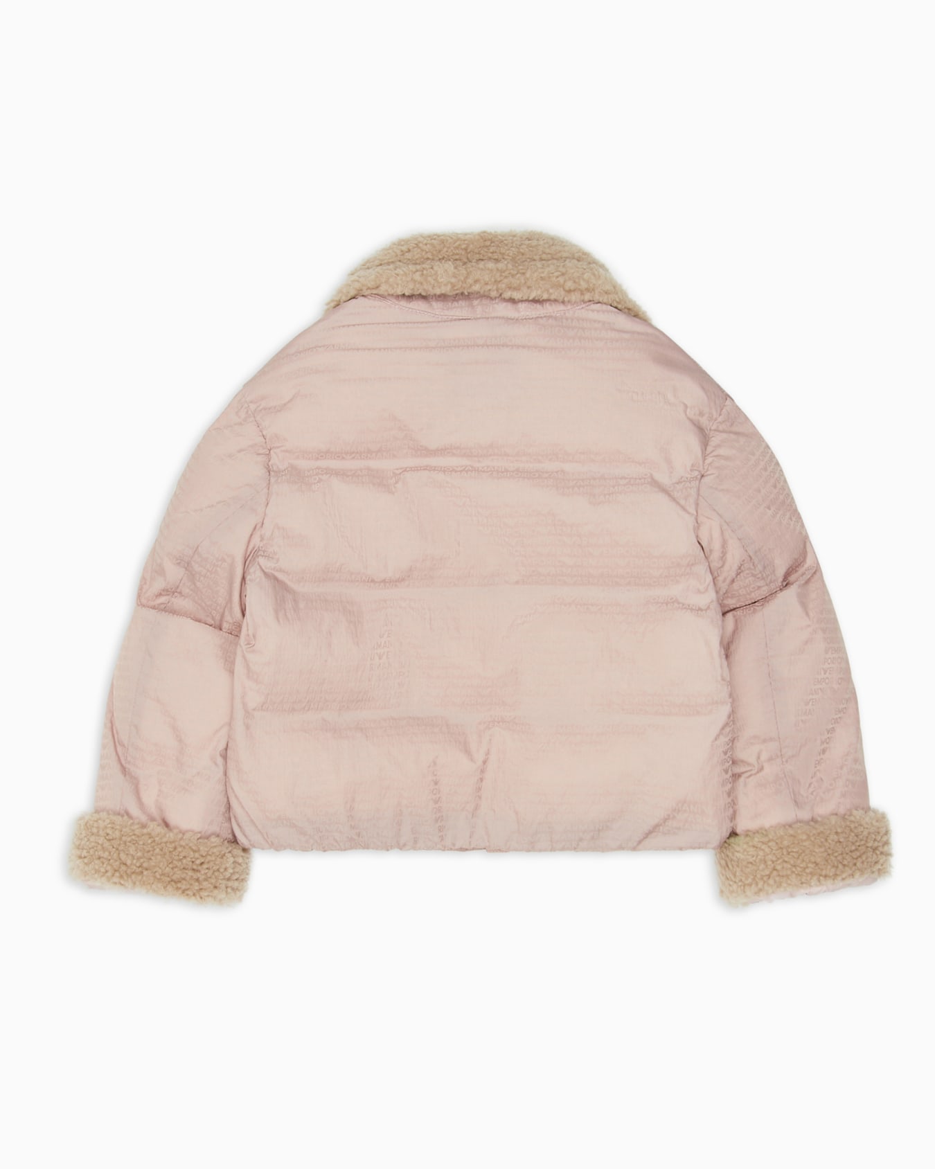 Blouson en nylon avec inscription du logo, rembourrage recyclé et détails effet peluche ASV Diapositive 2