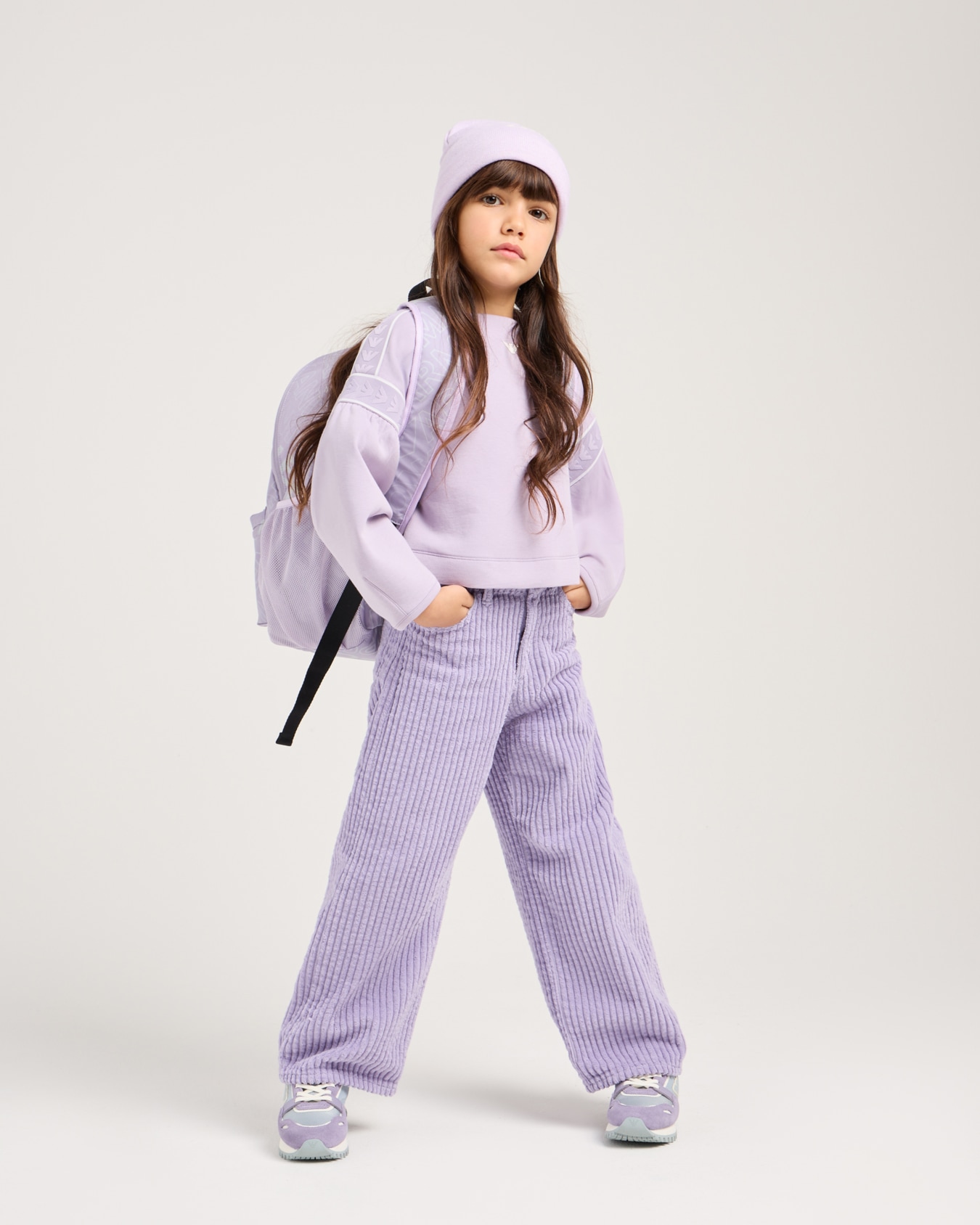 Pantalon cinq poches J28 en tissu côtelé doux Diapositive 3